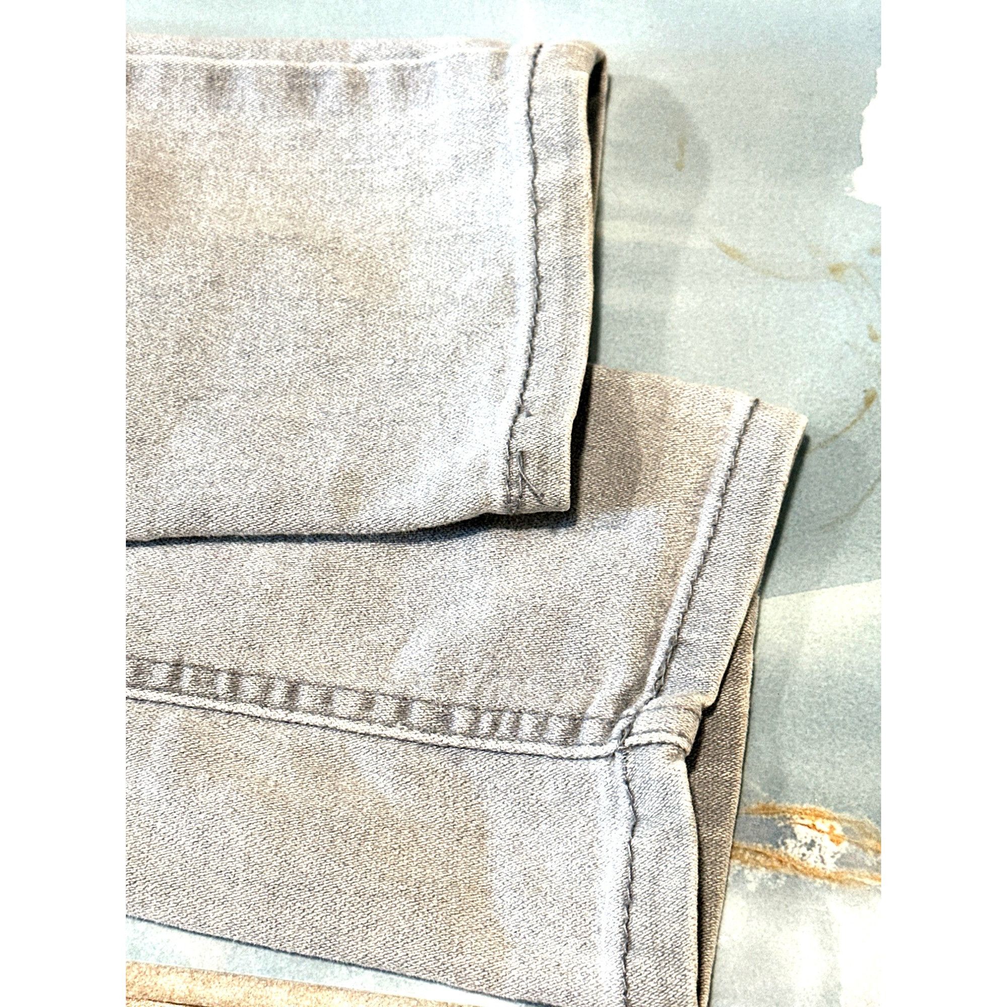 Other 2BWYU Size 3 Gray Skinny Jeans X Embroidered Pockets Y2K Fes Size 28" / US 6 / IT 42 - 10 Thumbnail