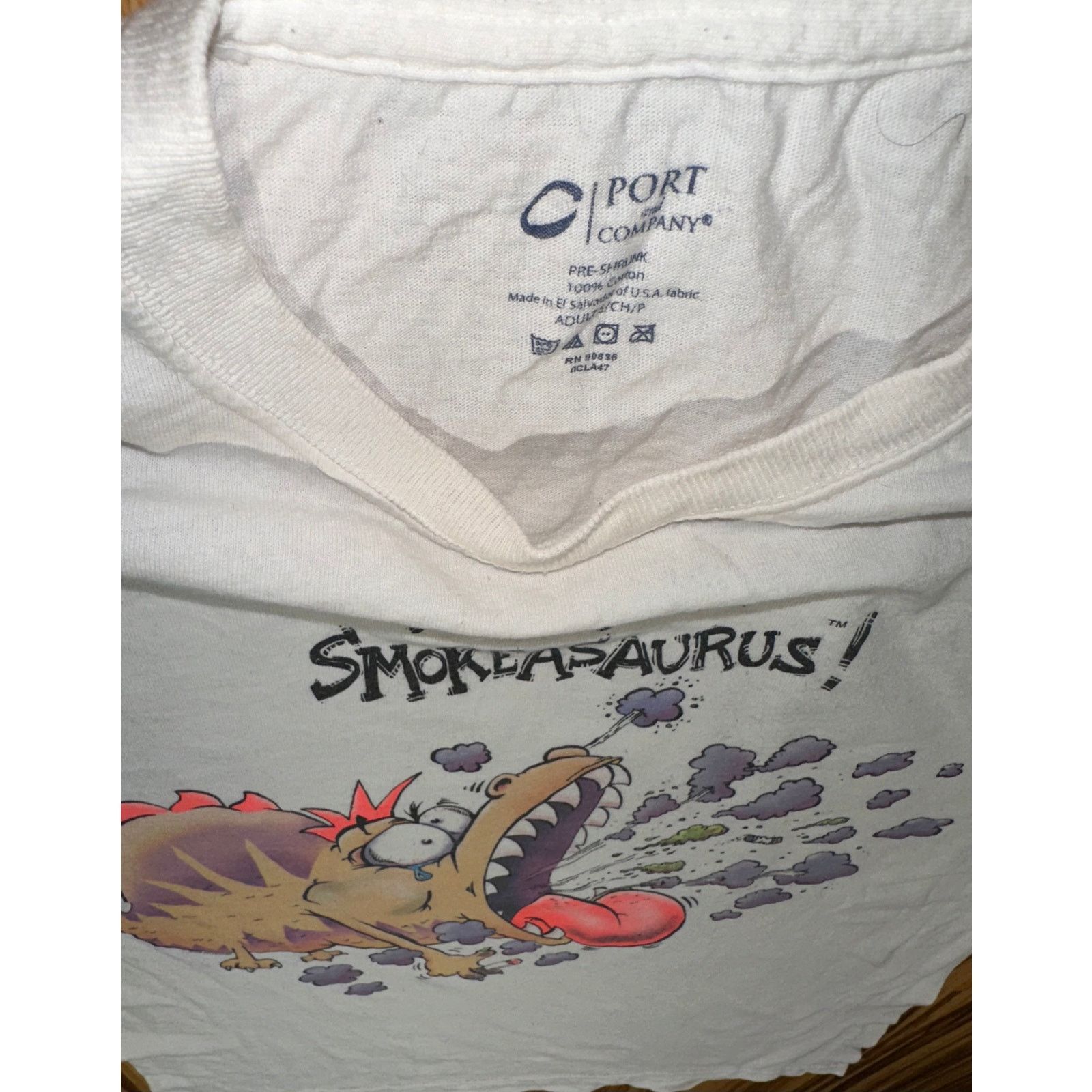 Vintage Vintage 1999 Don’t Be A Smokeasaurus Tshirt Size Small Size US S / EU 44-46 / 1 - 7 Thumbnail