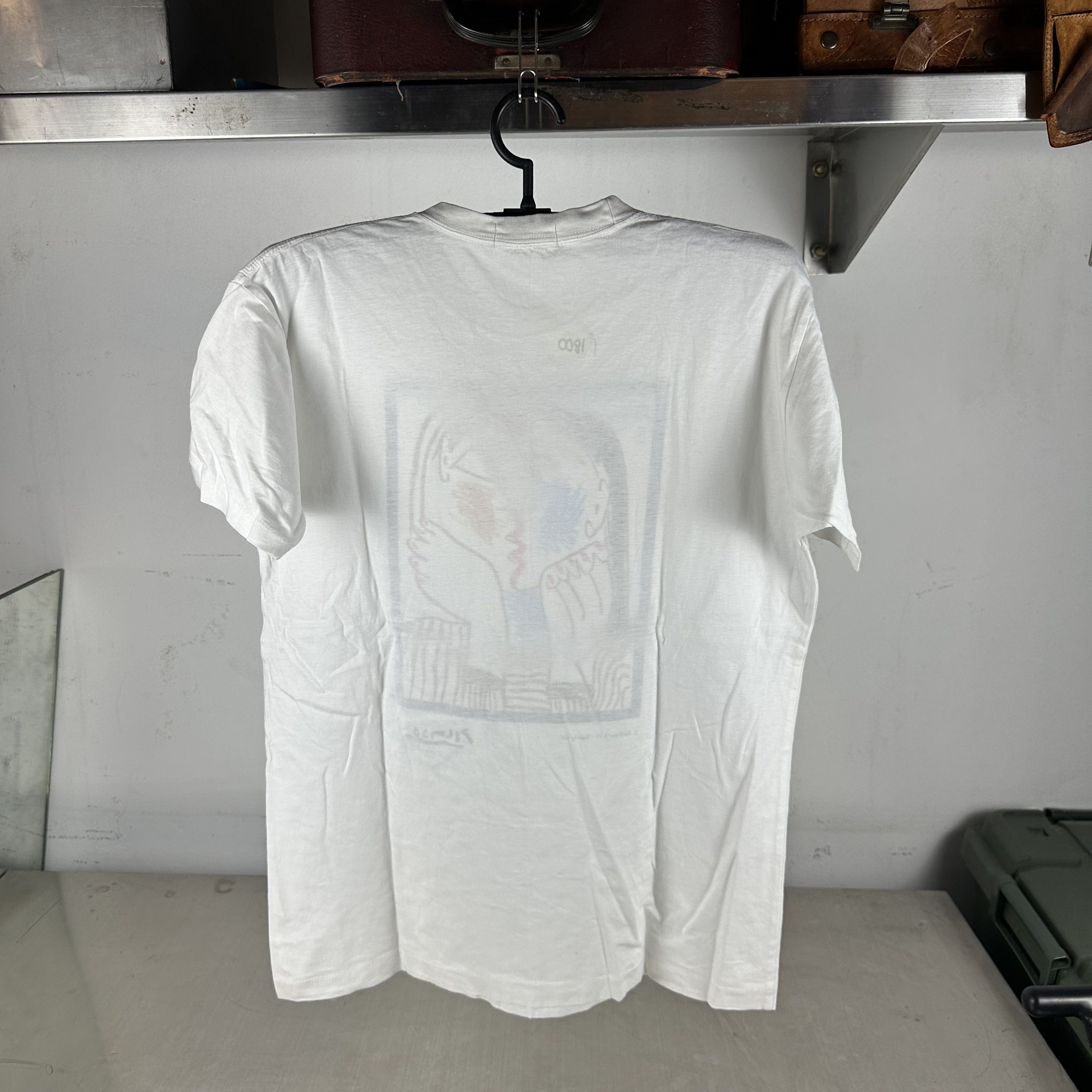 Vintage 90s Pablo PicassoTete Appuyee sur les Mains II Art T-Shirt Size US L / EU 52-54 / 3 - 5 Thumbnail