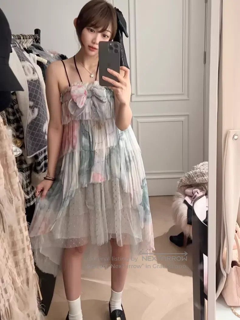 Chanel Chanel Bow silk chest dress skirt Size 42" / US 20 - 7 Thumbnail