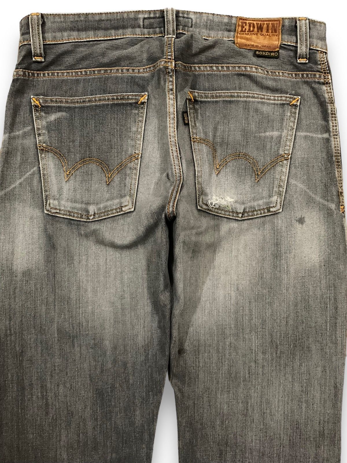 Edwin Vintage Edwin 503Zero Faded Baggy Distressed Grunge Jeans Size US 33 - 10 Thumbnail