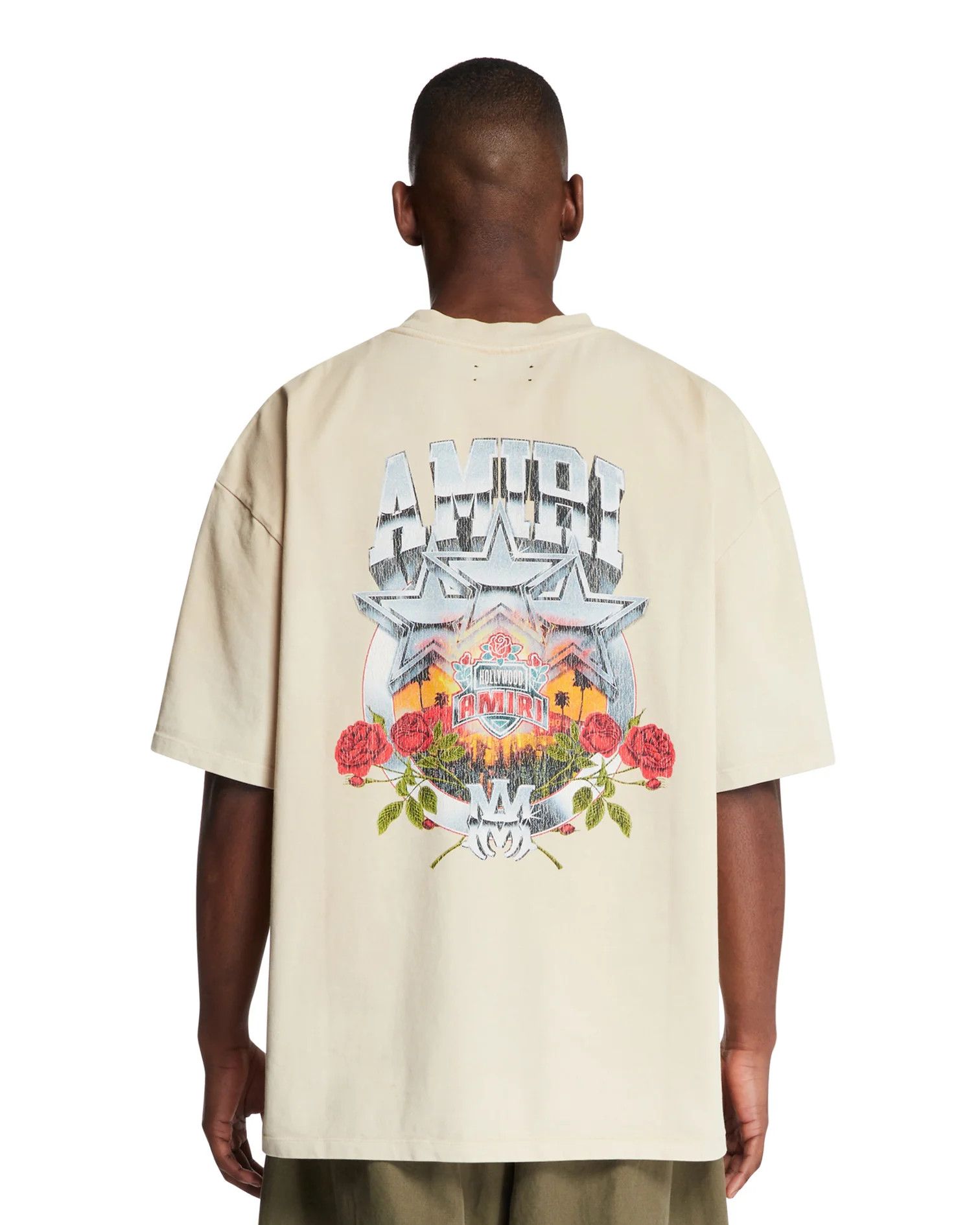 Amiri o1h1sh10525 Championship Os T-Shirt in Beige Size US L / EU 52-54 / 3 - 5 Thumbnail