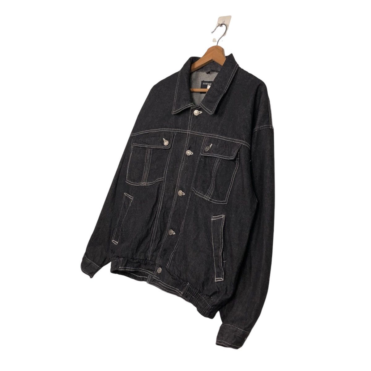 Japanese Brand 🔥VINTAGE CHORE BOMBER JACKET BORDER CARWIN ISSEY MIYAKE Size US M / EU 48-50 / 2 - 4 Thumbnail