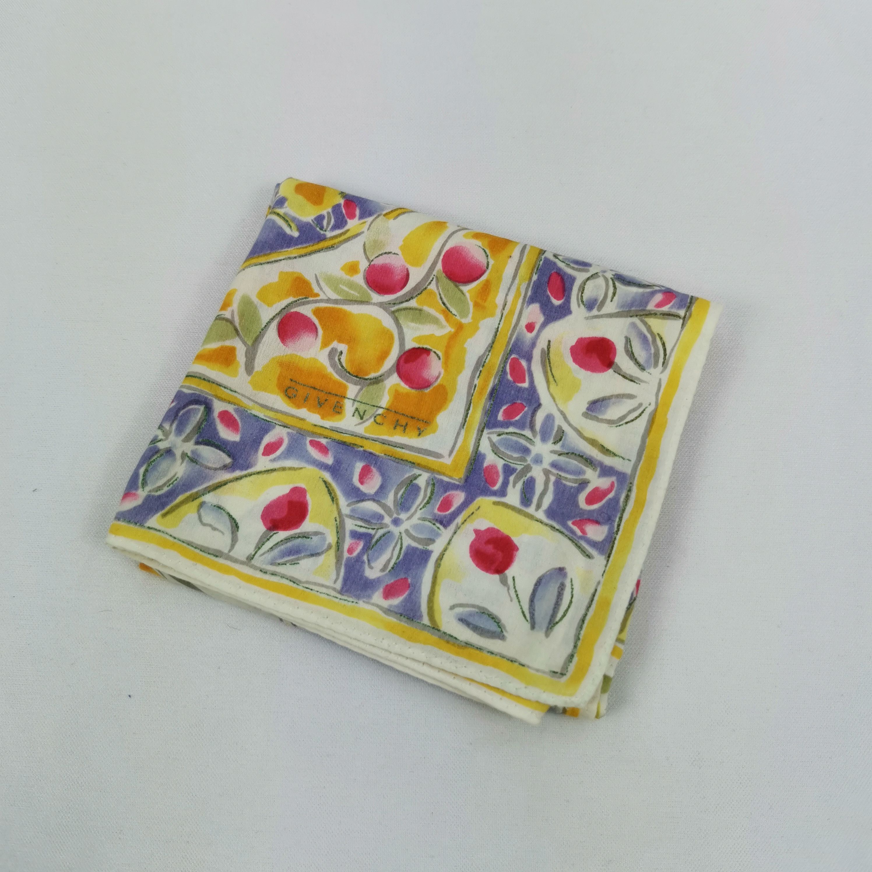 Japanese Brand Vintage Givenchy Handkerchief Neckerchief Bandana Size ONE SIZE - 4 Thumbnail