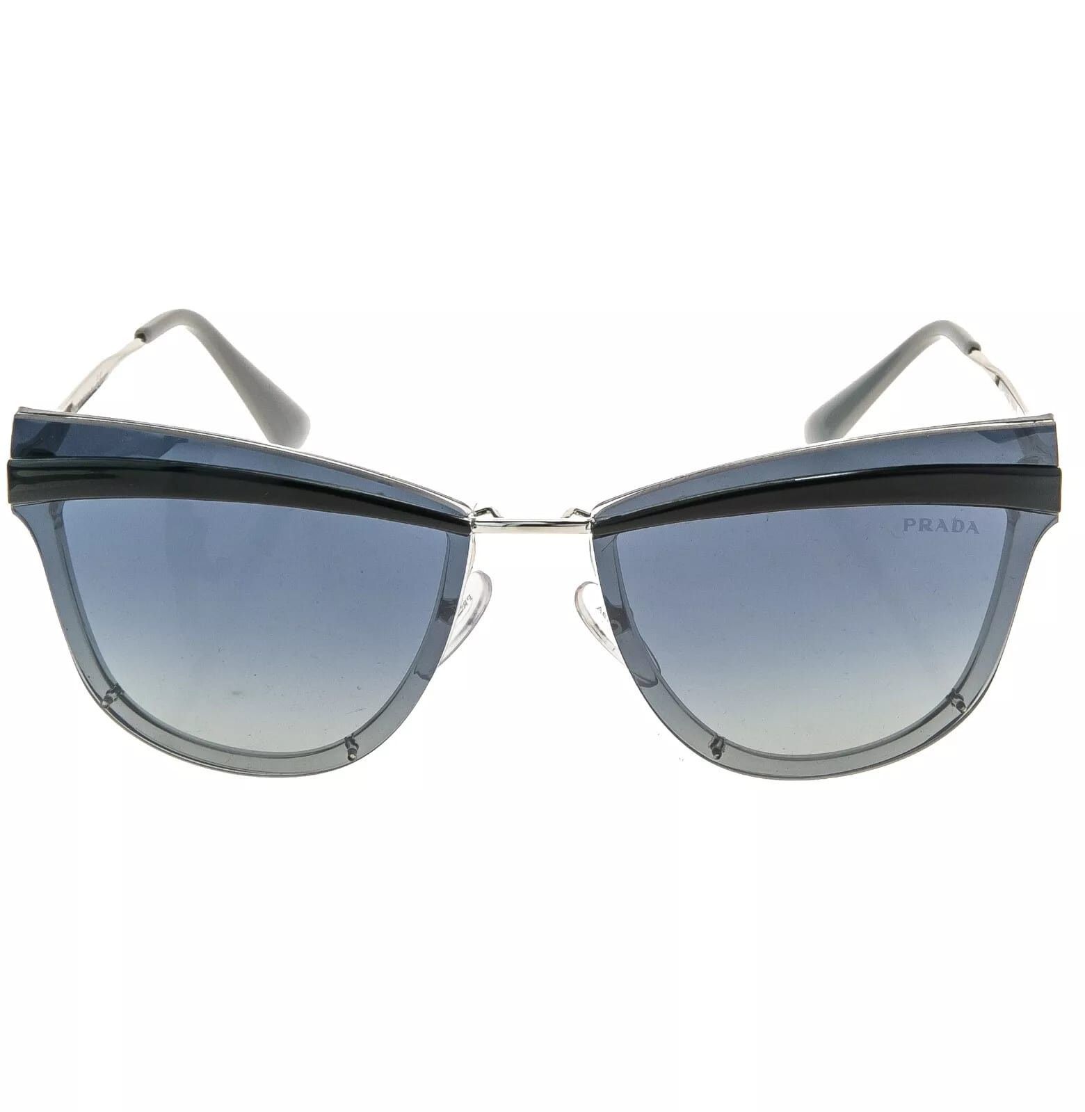 Prada PRADA 12U CINEMA Metal Sunglasses Silver Blue PR12US 12US Size ONE SIZE - 11 Thumbnail