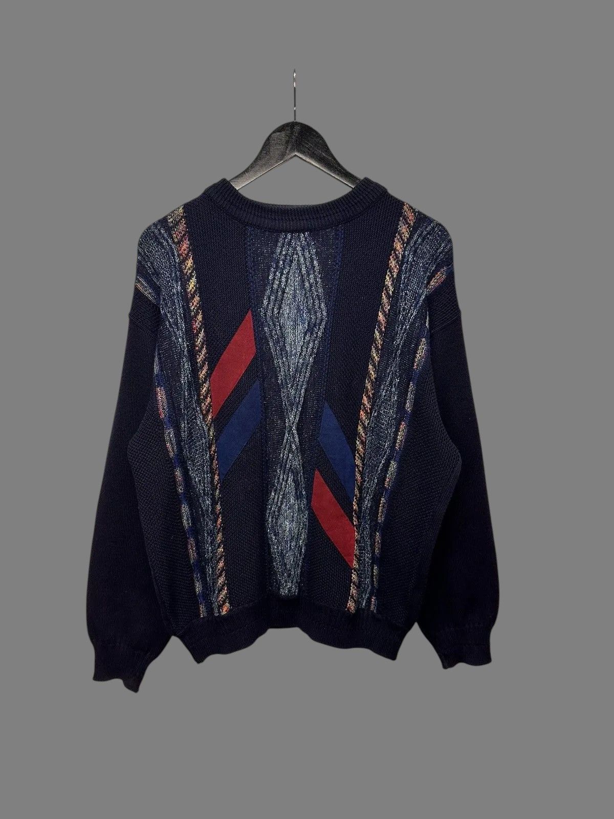 Carlo Colucci Y2K Vintage Gothic Sweater Distressed Diesel Kapital Style Size US L / EU 52-54 / 3 - 3 Thumbnail