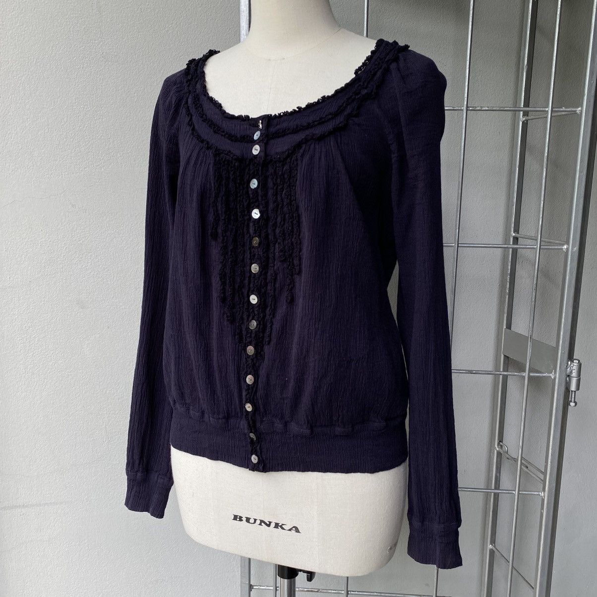 Tsumori Chisato TSUMORI CHISATO Ruffled Button-Up Blouse Size XS / US 0-2 / IT 36-38 - 14 Thumbnail