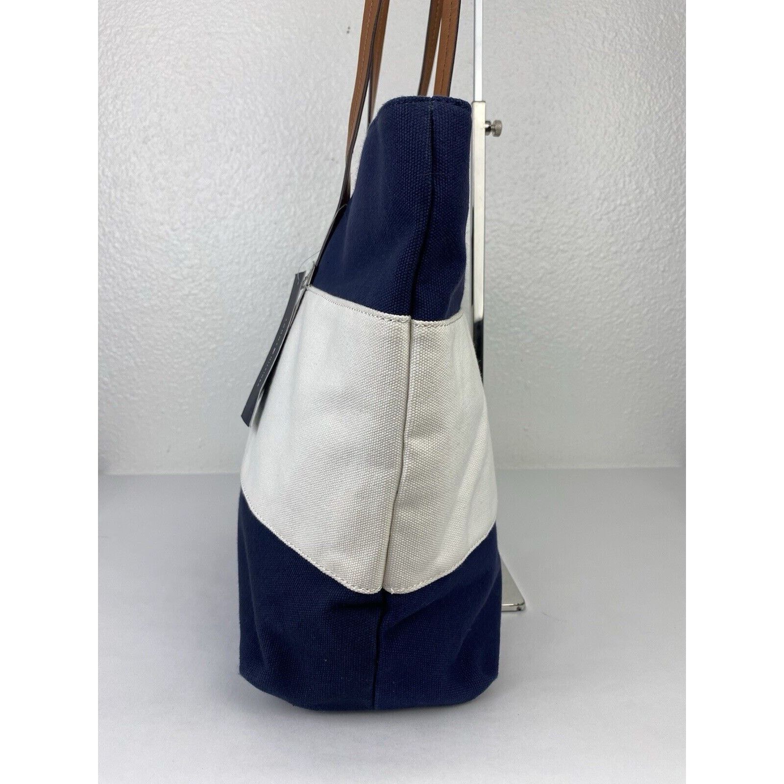 Tommy Hilfiger NWT Tommy Hilfiger Striped Canvas Tote Bag Handbag Purse Size ONE SIZE - 7 Thumbnail
