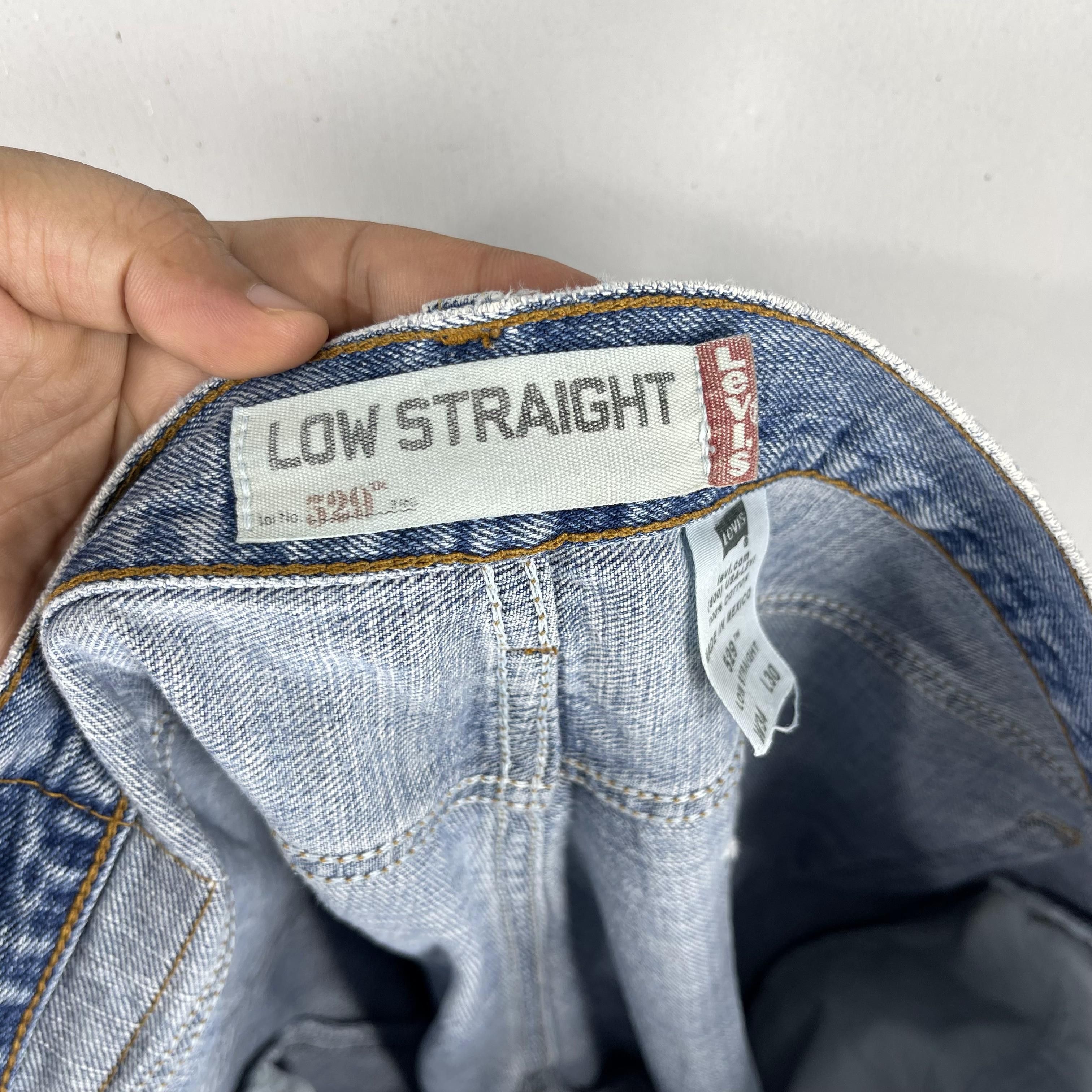 Levi's × Vintage W35 L29 Vintage Levis 529 Low Rise Straight Distressed Jeans Size US 35 - 5 Thumbnail