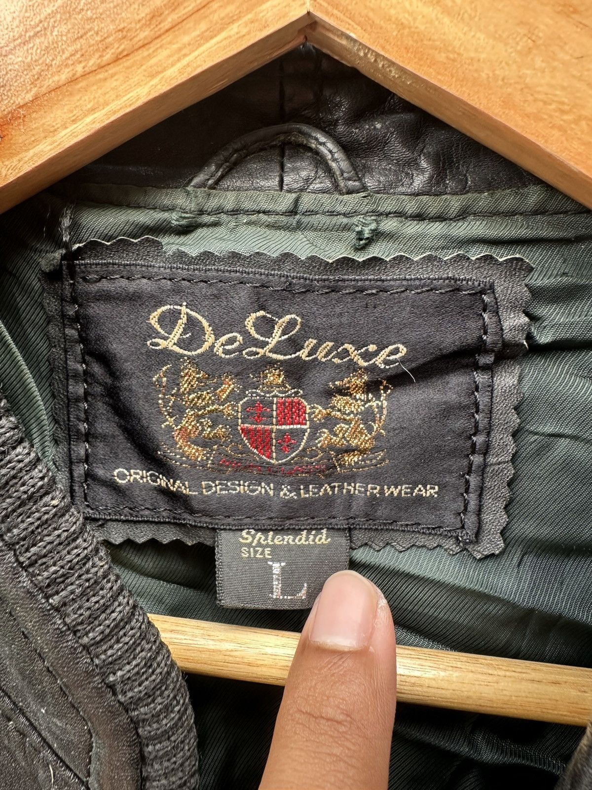 Vintage 👹Vintage Deluxe Leather Bomber Jacket Size US M / EU 48-50 / 2 - 7 Thumbnail