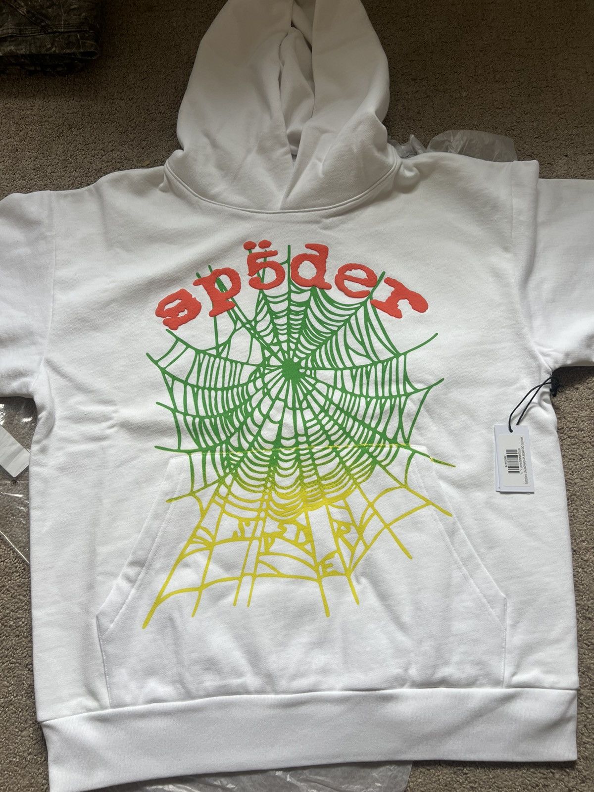 トップス Sp5der Spider worldwide set-white Spider Hoodie Sp5der Hoodies Young Thug 555555 Mens Designer