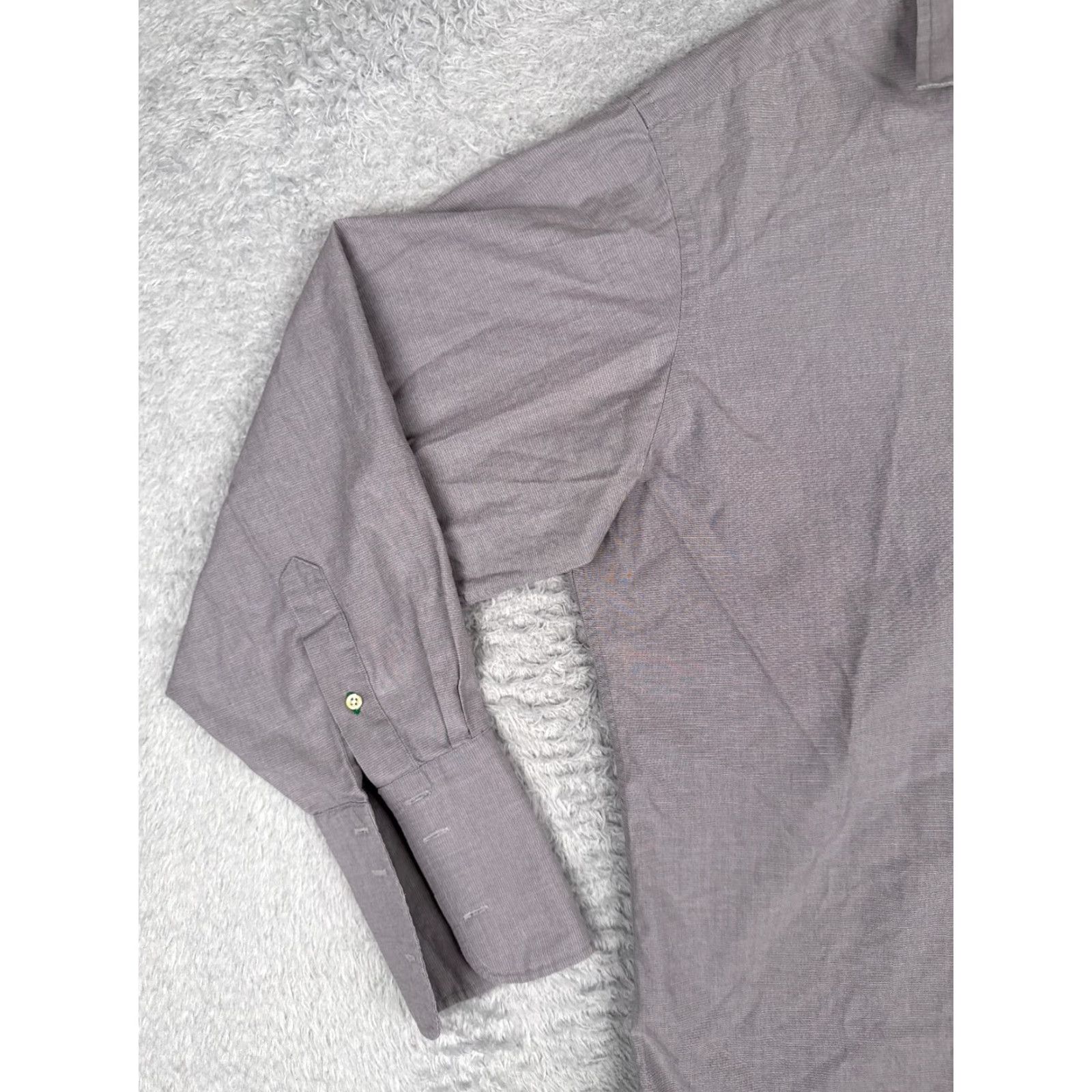 Tommy Hilfiger Tommy Hilfiger Shirt Men Gray Button-Up Long Sleeve Pocket Cotton 32-33 XL Regular Button-Down Chest 44 in Size US XL / EU 56 / 4 - 3 Thumbnail