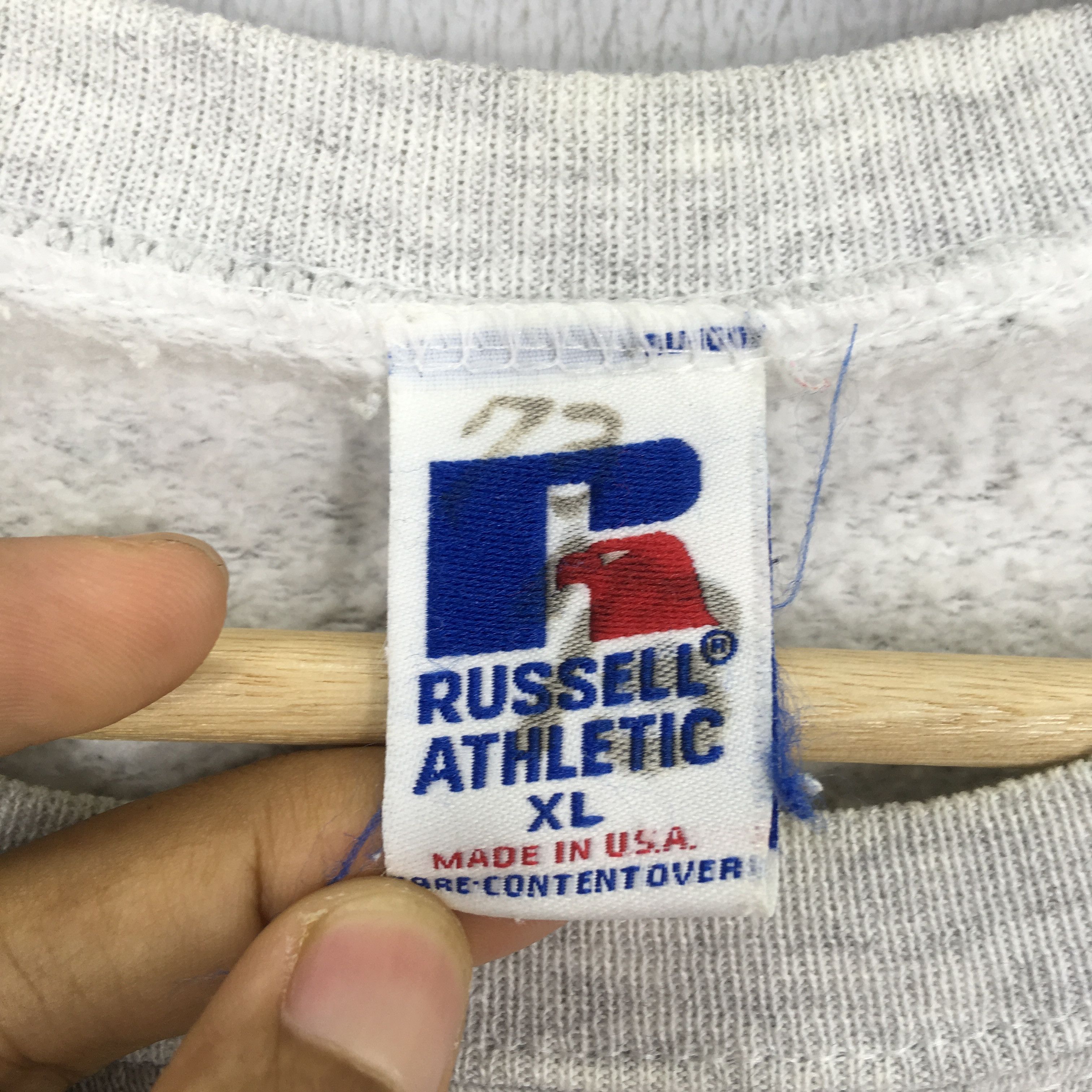 Russell Athletic Vintage 90s Russell Athletic Grey Sweatshirt - 542 Size US XL / EU 56 / 4 - 13 Thumbnail