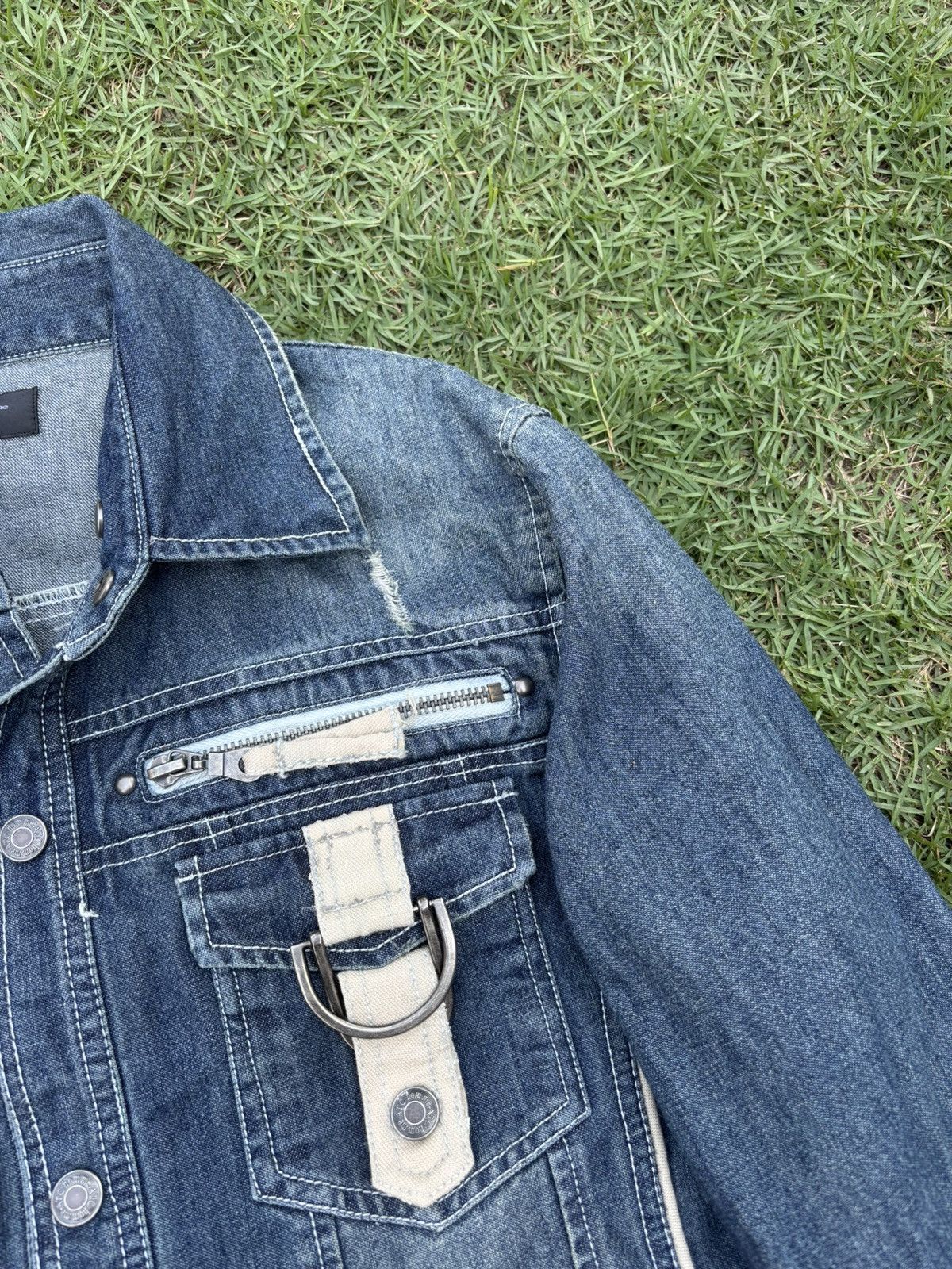 If Six Was Nine 🔥IN THE ATTIC DISTRESSED DENIM JACKET Size US M / EU 48-50 / 2 - 10 Thumbnail