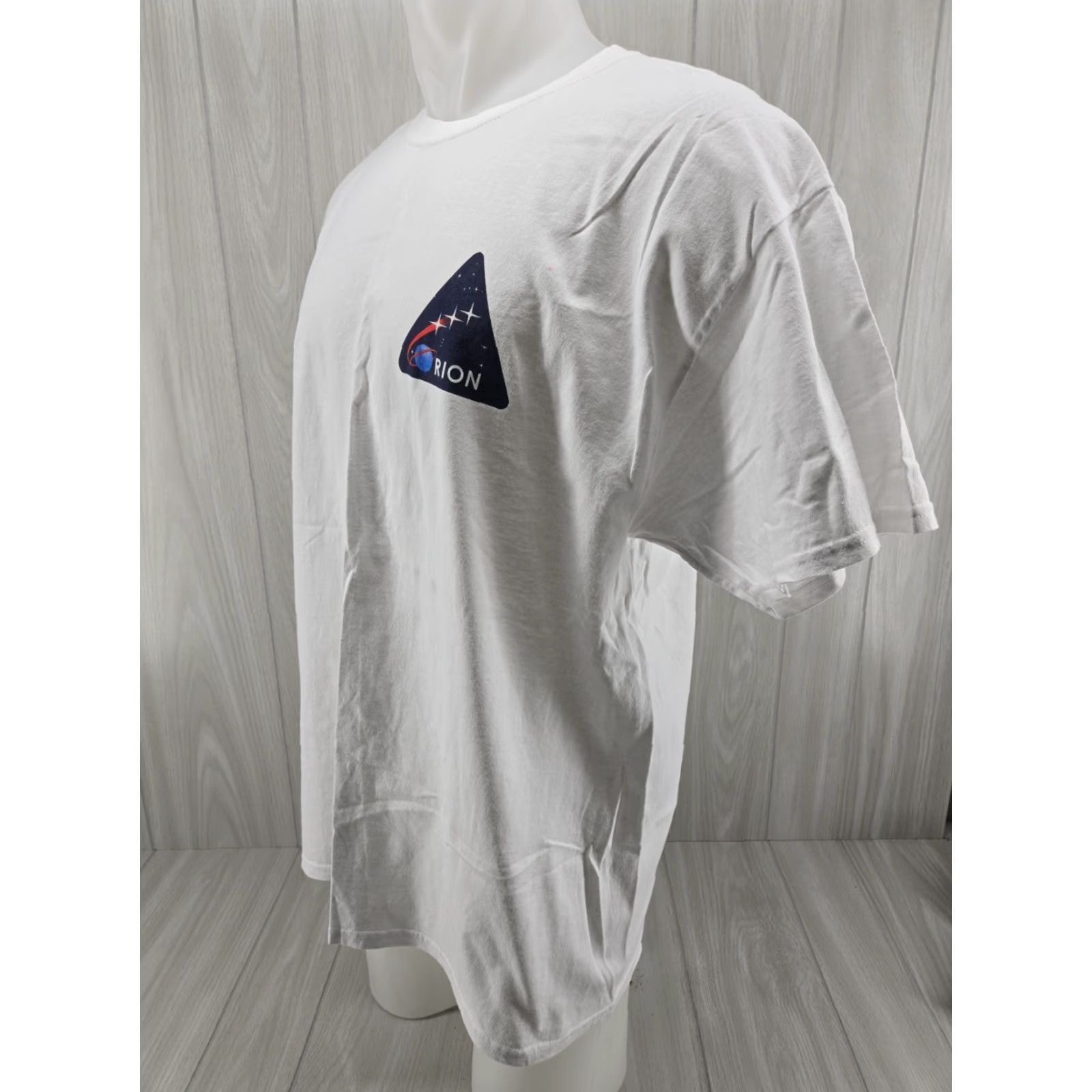 Gildan VINTAGE NASA Kennedy Space Center Orion Exploration Flight Test Mens XL T-Shirt White Space Graphics 90s Mens Size US XL / EU 56 / 4 - 3 Thumbnail