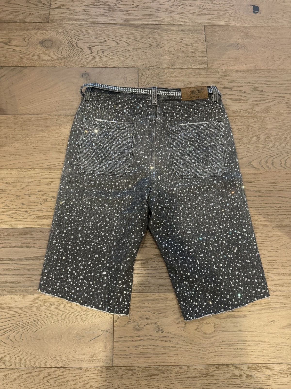 Birth of Royal Child Birth of Royal Child Swarovski Denim Cut-Off Shorts Size US 36 / EU 52 - 4 Thumbnail