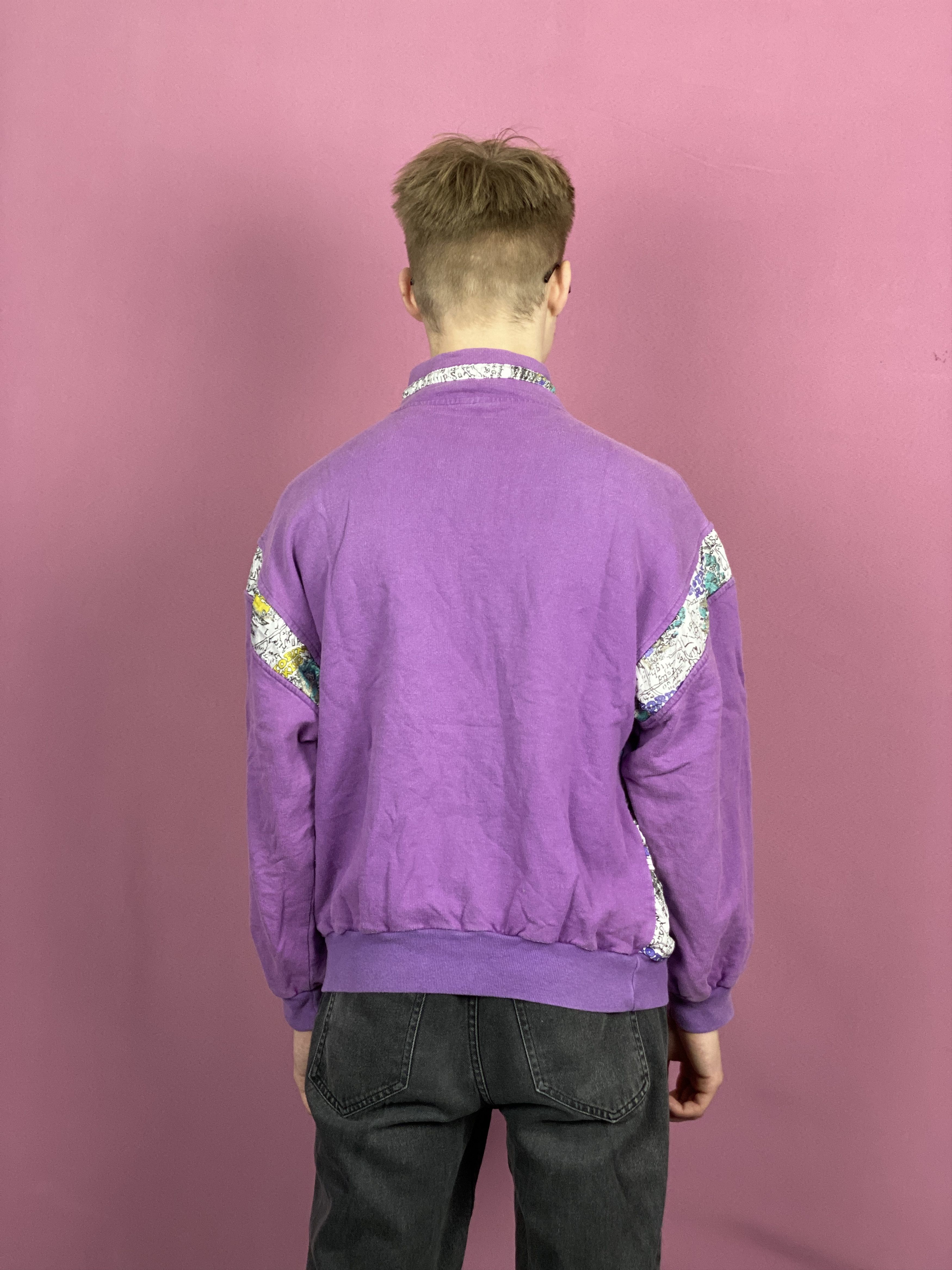 Vintage 90s Vintage Men's 1/4 Zip Sweatshirt - M Size US M / EU 48-50 / 2 - 3 Thumbnail