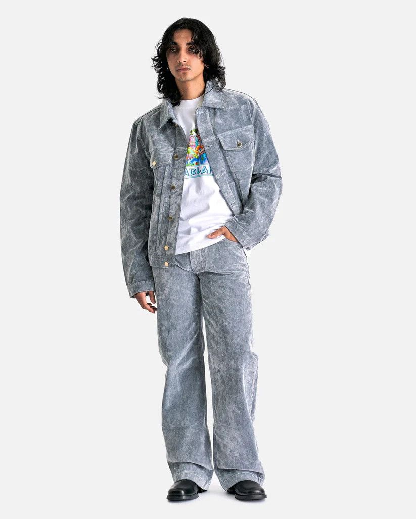 Casablanca o1mle0326 Peach Denim Jeans In Aqua Blue Size US 30 / EU 46 - 5 Thumbnail