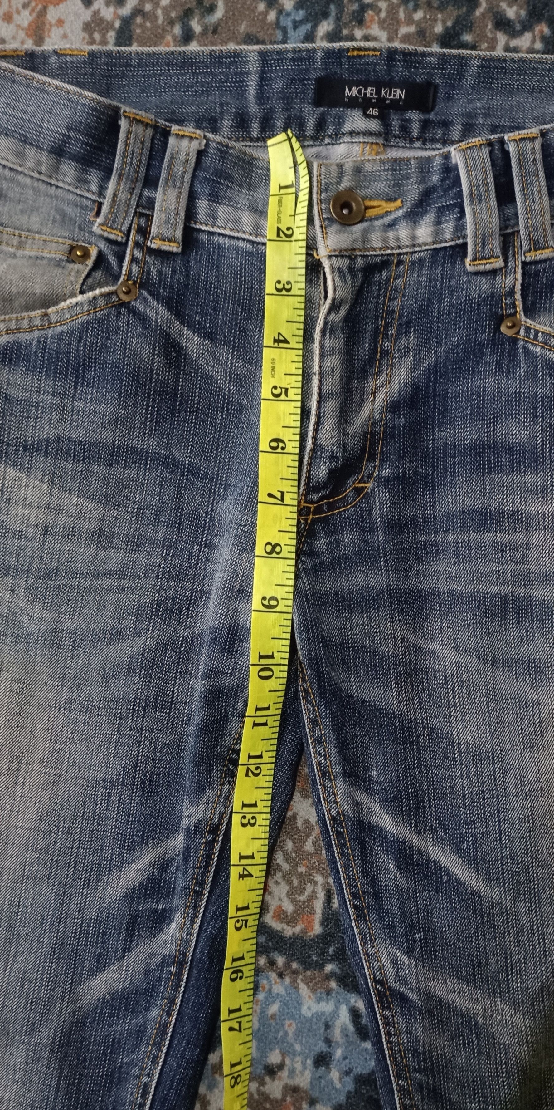 If Six Was Nine × Le Grande Bleu (L.G.B.) × Michel Klein MICHEAL KLEIN HOMME FLARE JEANS Size US 31 - 16 Thumbnail
