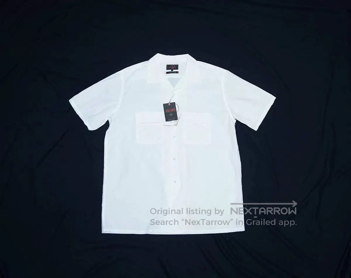 Beams Plus BEAMS PLUS Open Collar Short Sleeve Pima Shirt. Size US XL / EU 56 / 4 - 1 Thumbnail
