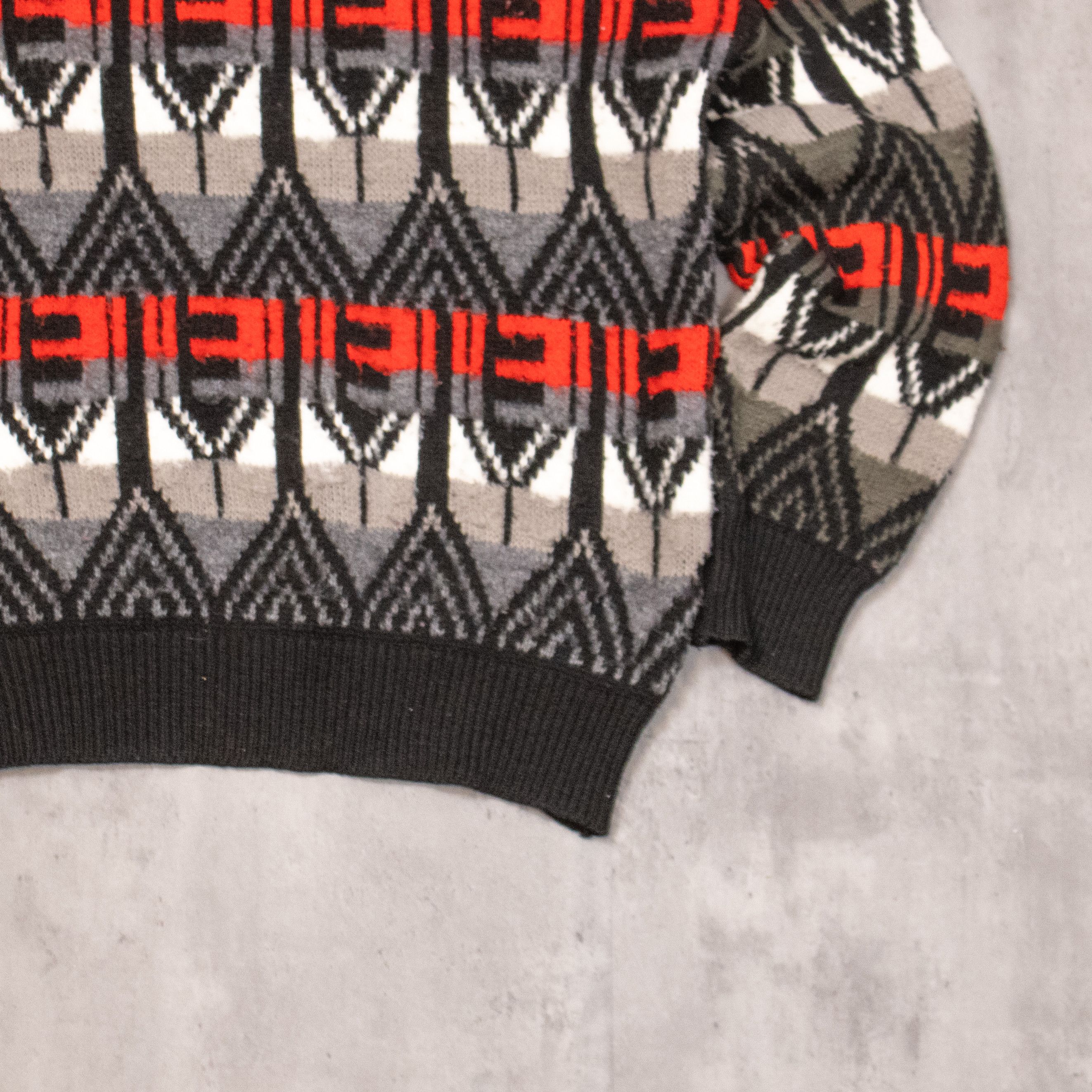 Japanese Brand Vintage 90's AOP Aztex Knitted Crewneck Sweater Size US M / EU 48-50 / 2 - 7 Thumbnail