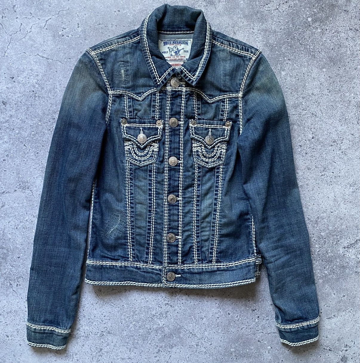True Religion Vintage True Religion Denim Jacket Women’s Y2K Size XS / US 0-2 / IT 36-38 - 1 Thumbnail