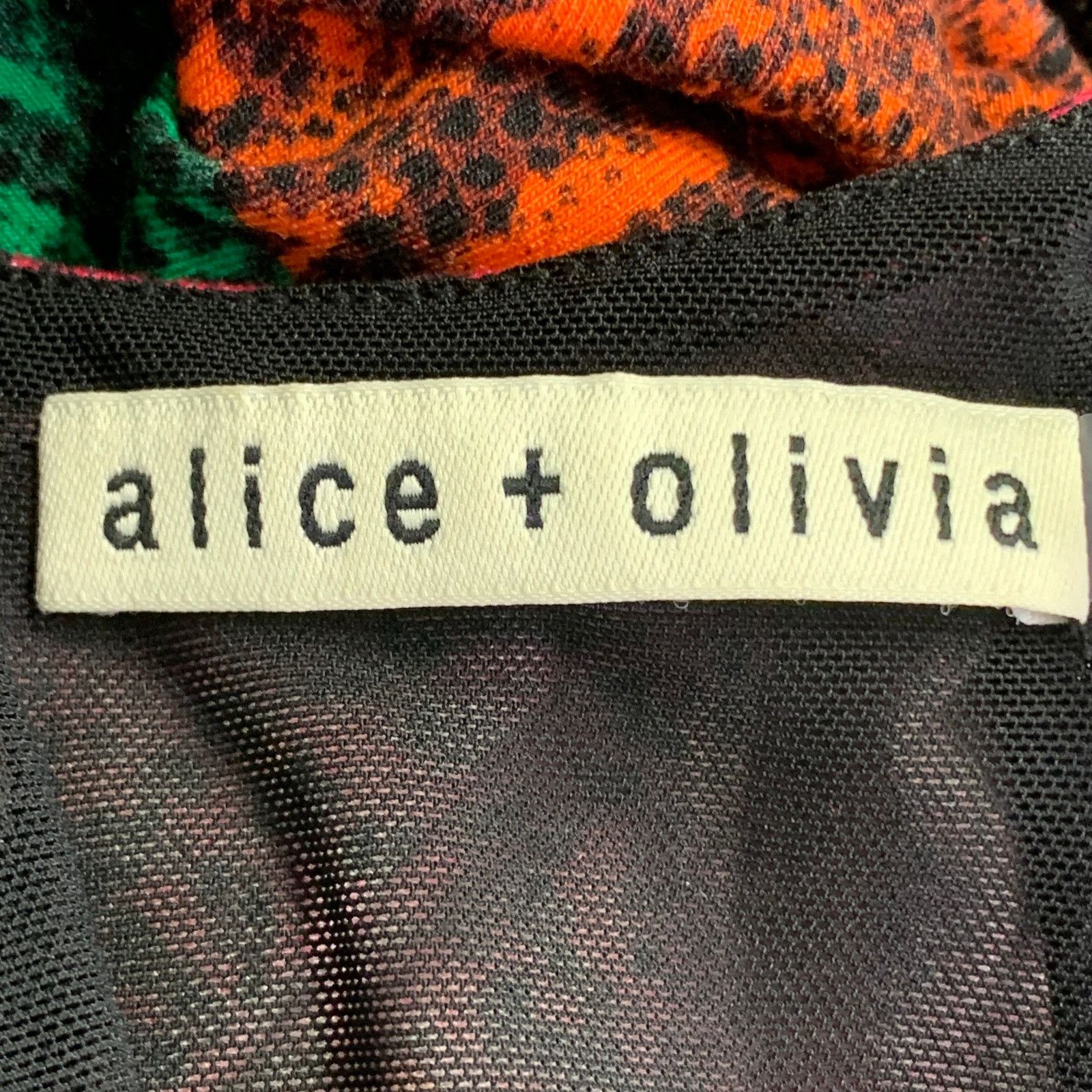 Alice + Olivia Multi Color Viscose Animal Print Stripe Shift Midi Dress Size XS / US 0-2 / IT 36-38 - 5 Thumbnail