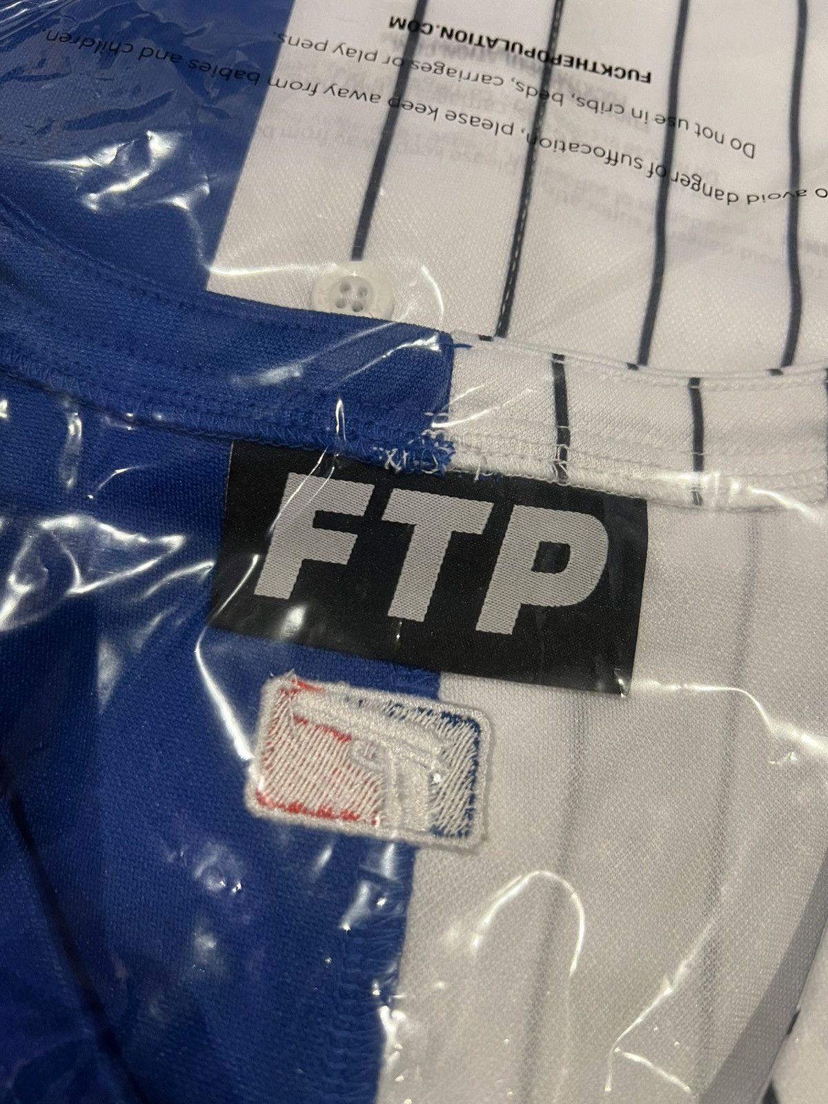 Fuck The Population RIVALS BASEBALL JERSEY (ROYAL) Size L Size US L / EU 52-54 / 3 - 7 Thumbnail