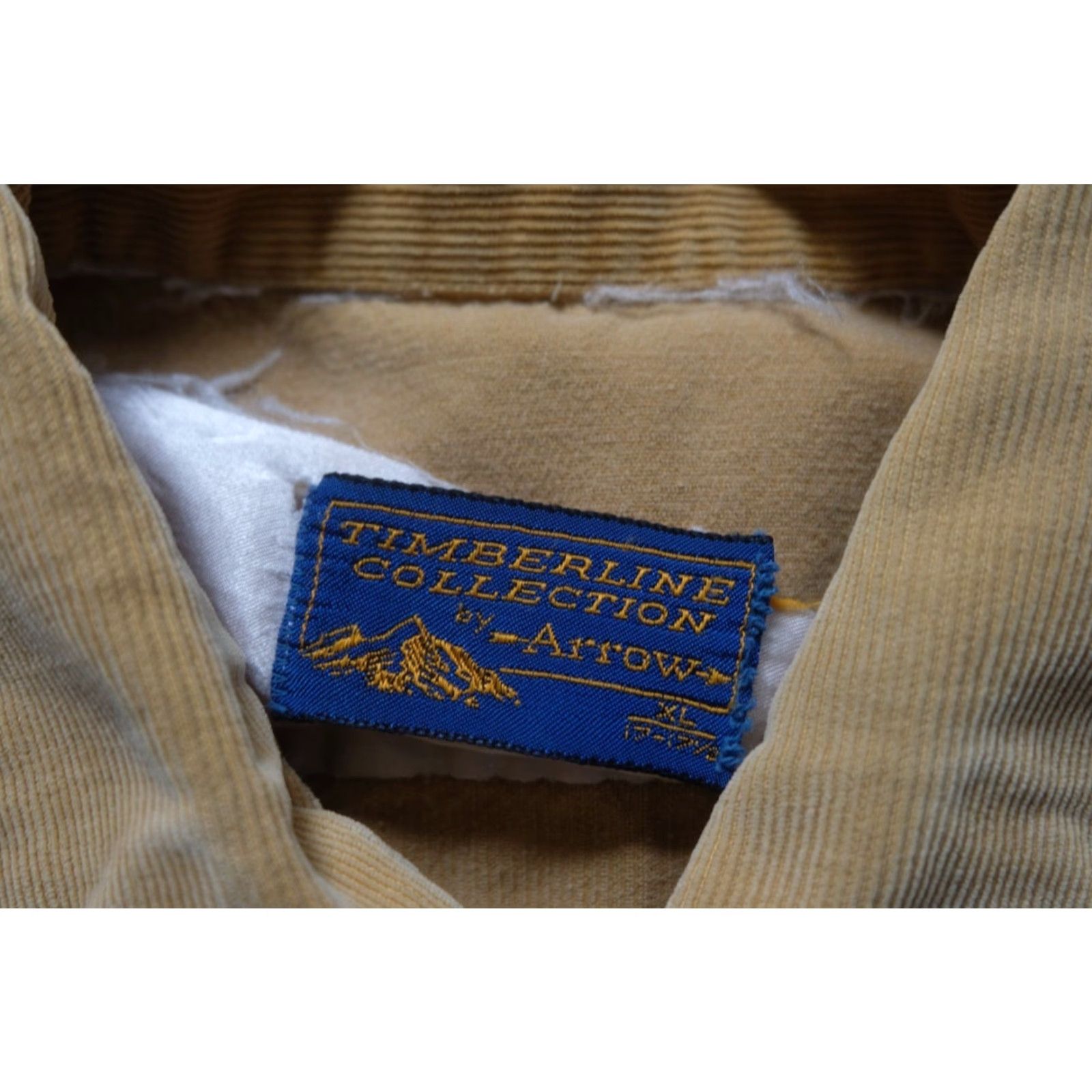 Arrow VINTAGE ARROW CORDUROY SHIRT Timberline Collection 1987 Casual Brown Long Sleeve L 27" Pit to Pit 28" Length 20" Sleeve Mens Size US L / EU 52-54 / 3 - 5 Thumbnail