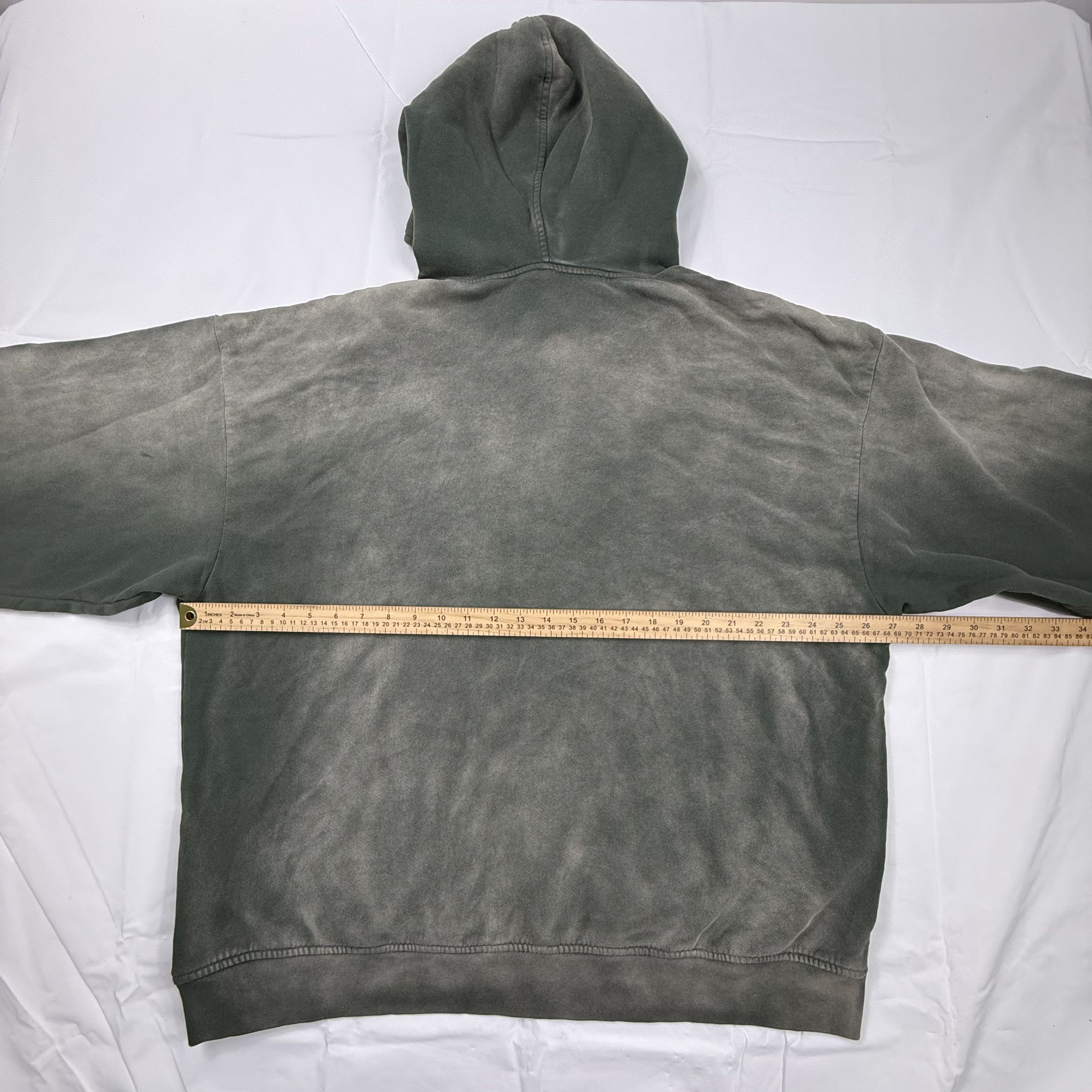 Thirteen Studios Thirteen Studios Sun Faded Hoodie Green Grey Boxy Fit Size US XXL / EU 58 / 5 - 6 Thumbnail