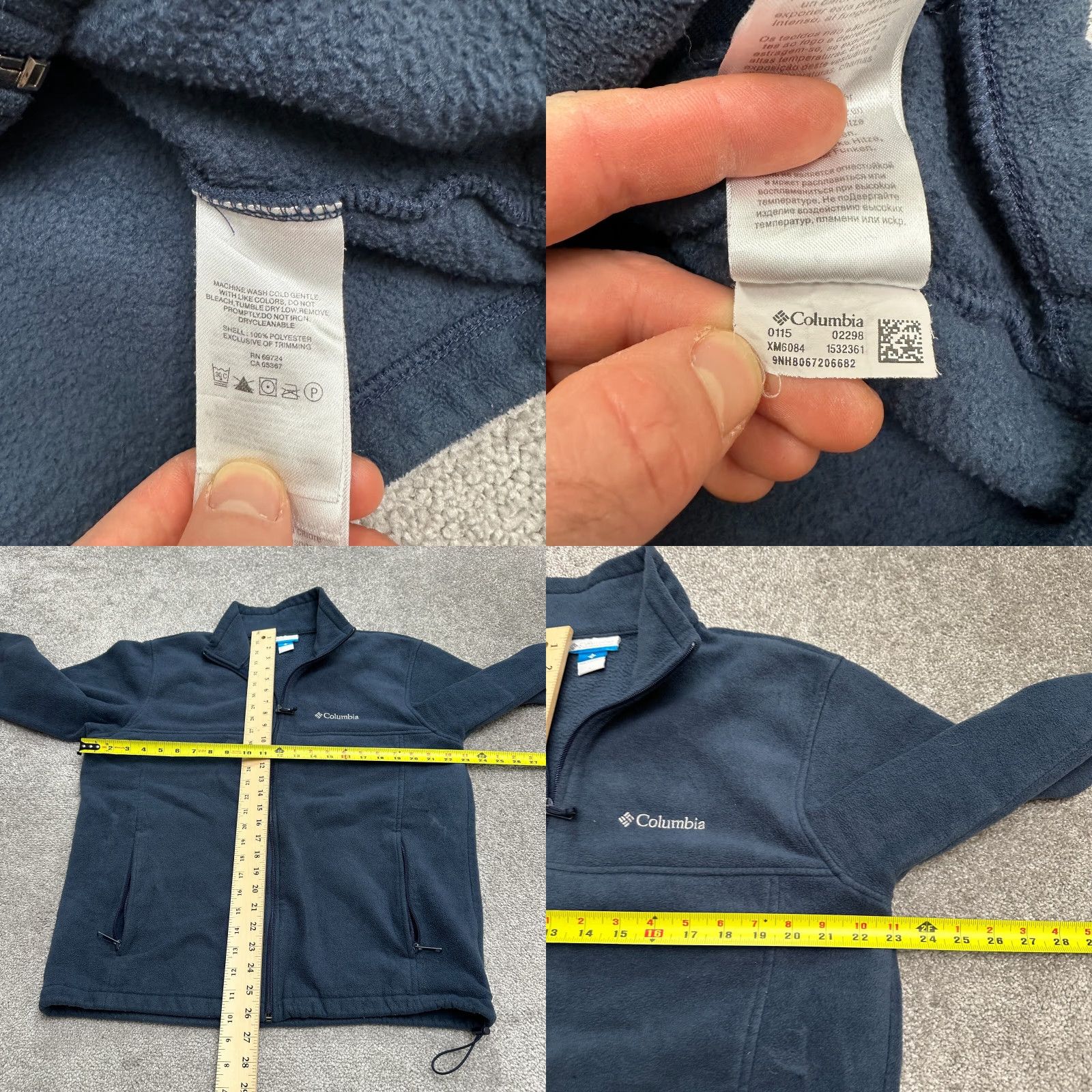 Vintage Columbia Steens Mountain Fleece Jacket Men Large Navy Blue Full Zip Outdoor Hiking Winter Spring Fall Casual Travel Size US L / EU 52-54 / 3 - 8 Thumbnail
