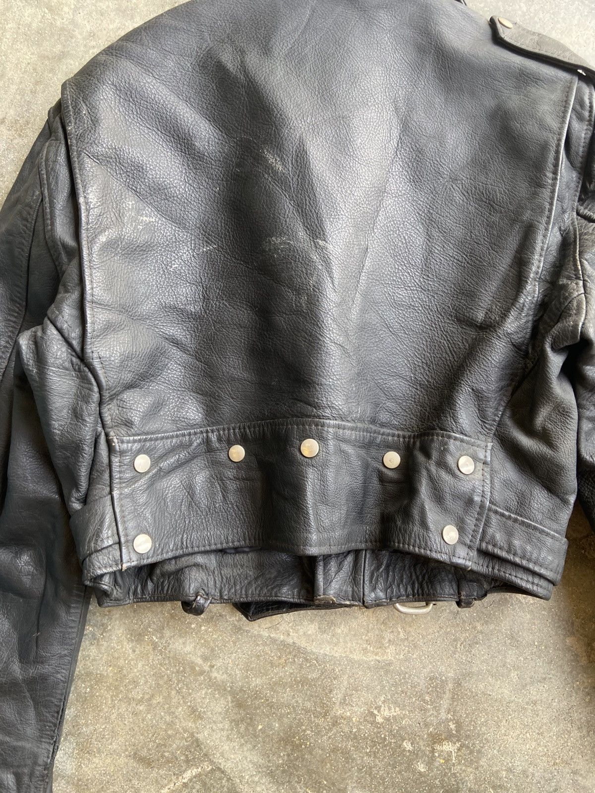 Vintage MARLON BRANDO VTG DOUBLE COLAR GENUINE LEARHER JACKET Size US M / EU 48-50 / 2 - 15 Thumbnail