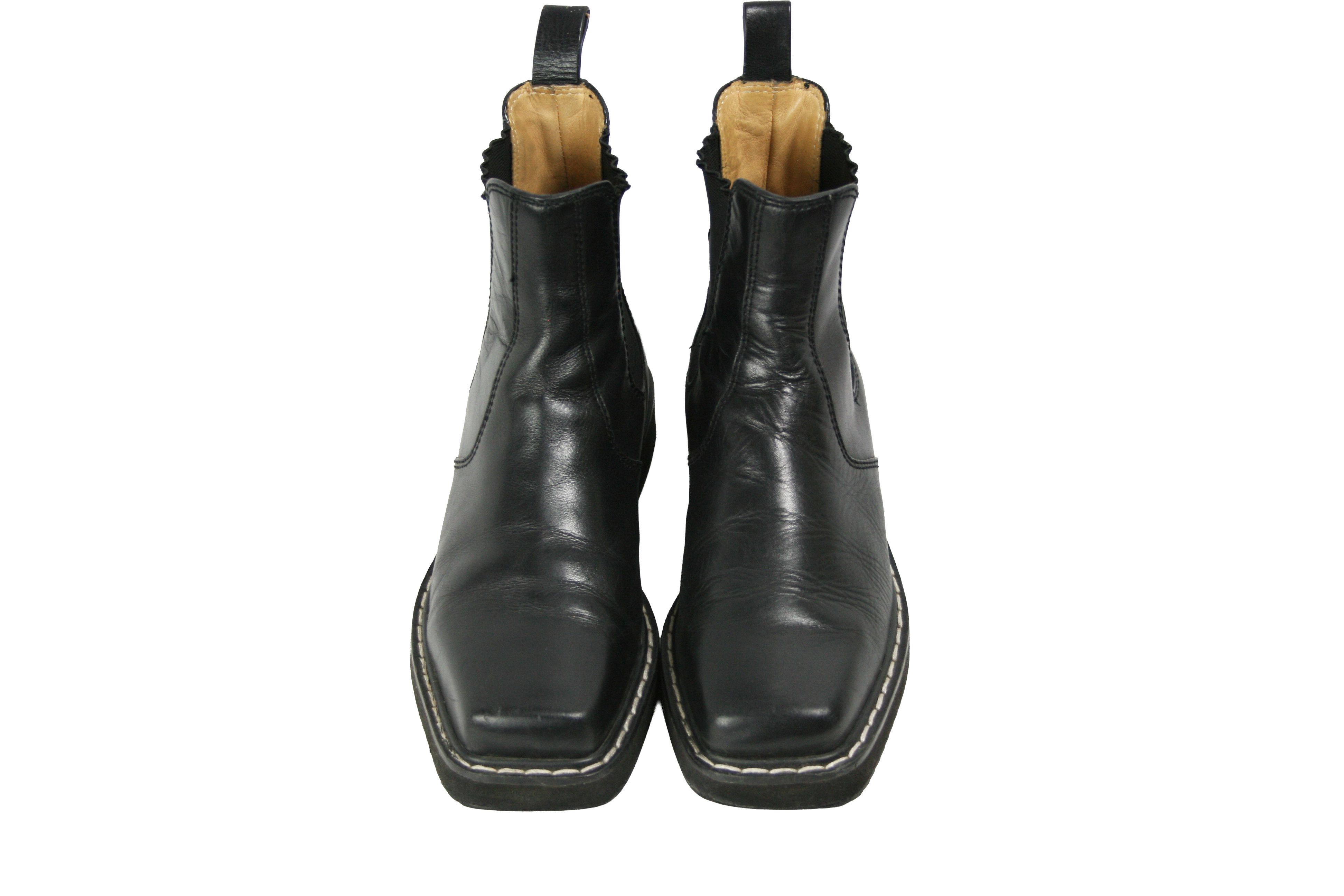 Jil Sander Square Toe Chelsea Boots Size US 9 / IT 39 - 12 Thumbnail