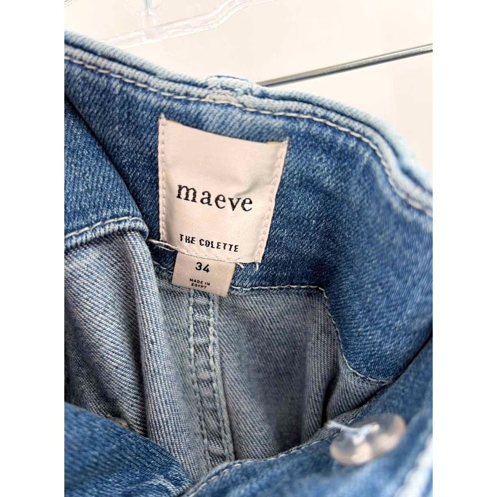 Vintage Maeve Blue Jeans Size 34 Regular Pre-Owned Size 24" / US 00 / IT 34 - 3 Thumbnail