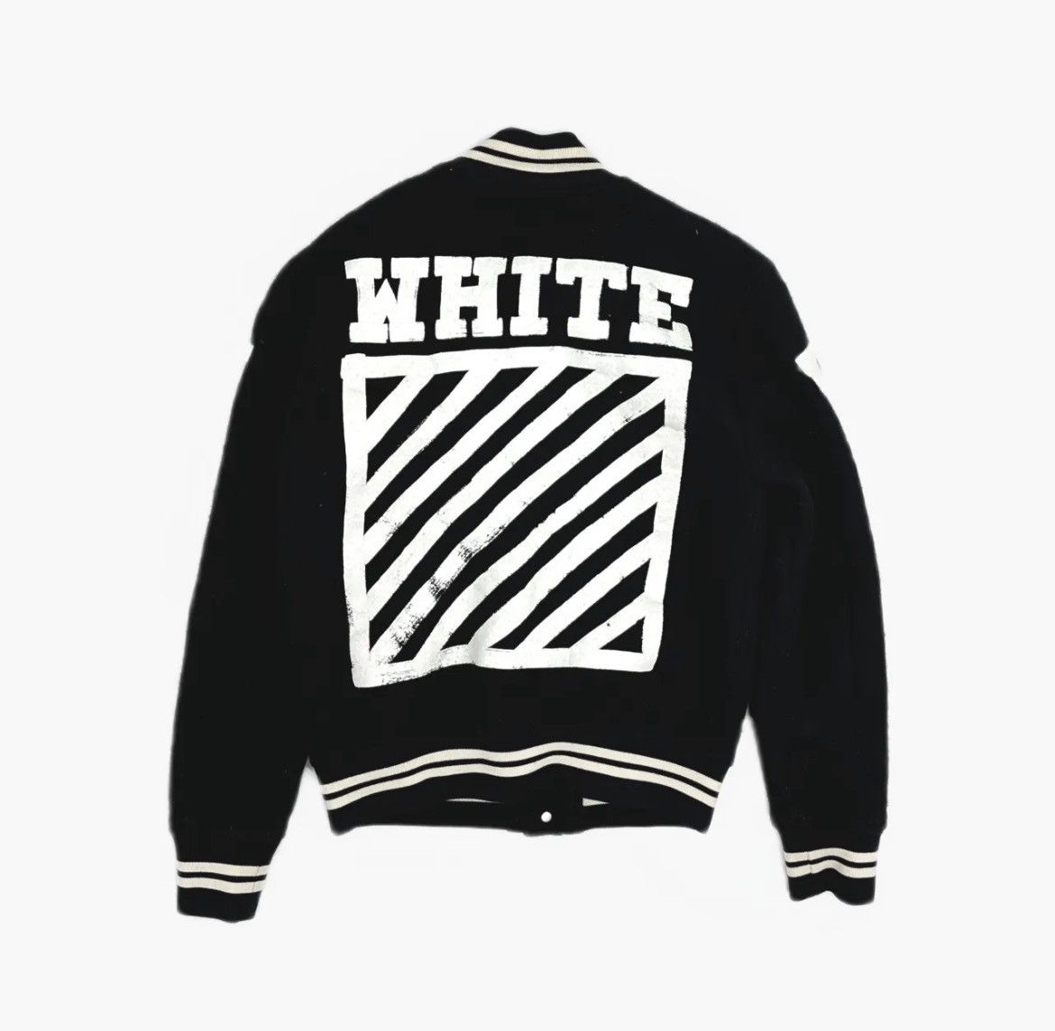 Off-White 16AW Diag Stadium Varsity Jaket Size US XXS / EU 40 - 2 Thumbnail