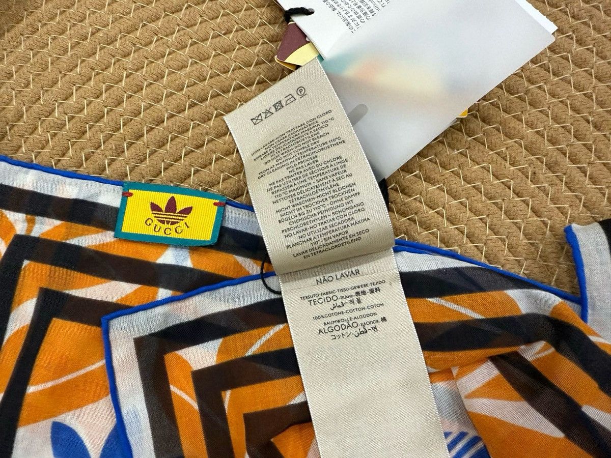 Gucci Gucci x adidas silk scarf New Size ONE SIZE - 6 Thumbnail