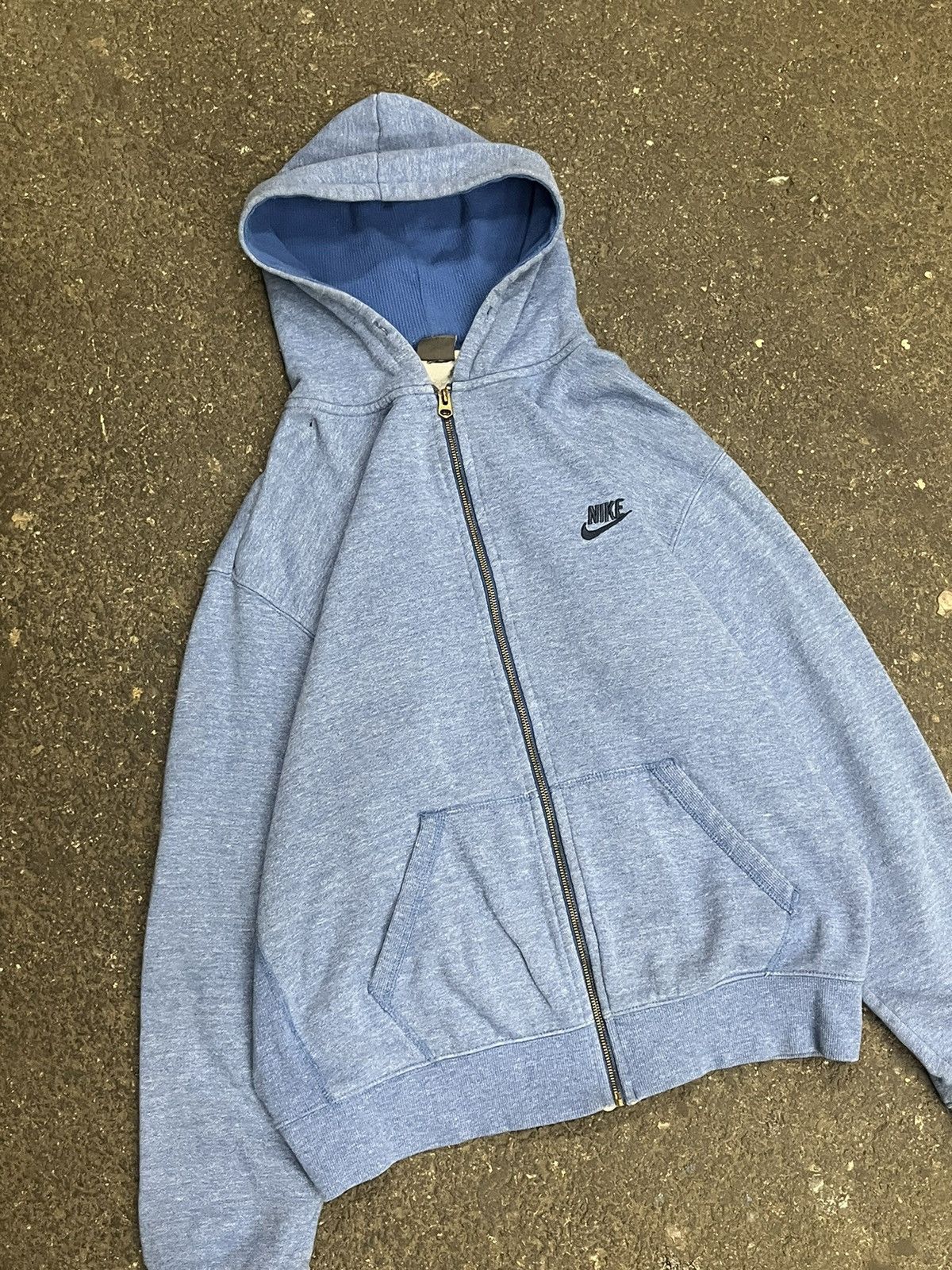 Nike × Vintage Nike vintage thermal lined zip up hoodie hype rare Size US XXL / EU 58 / 5 - 2 Thumbnail
