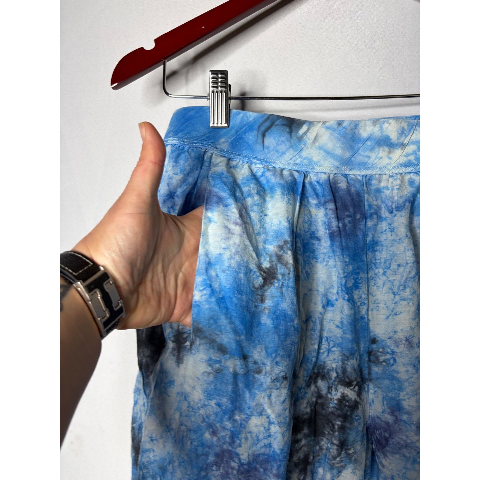 Other Raquel Allegra Blue white Tie-Dye Easy Lounge Pants 0 US XS Size 24" / US 00 / IT 34 - 3 Thumbnail