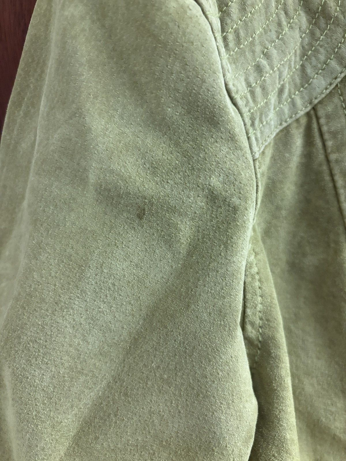 Vintage Green leather cafe jacket Size US L / EU 52-54 / 3 - 7 Thumbnail