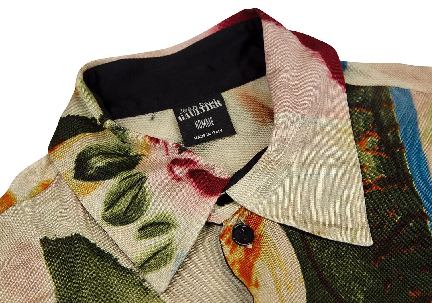 Jean Paul Gaultier Abstract Print Rayon Shirt in Multi Color, Size 46 Size US S / EU 44-46 / 1 - 3 Thumbnail