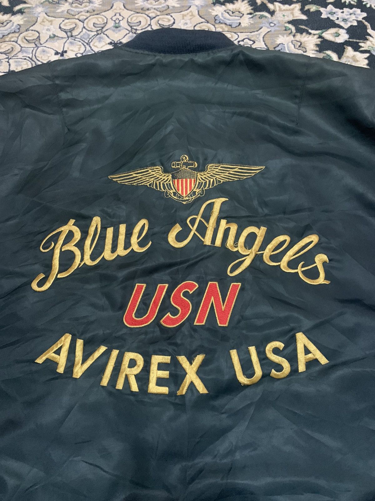 Avirex VINTAGE AVIREX USN BOMBER EMBROIDERED LOGO REVERSIBLE Size US S / EU 44-46 / 1 - 15 Thumbnail