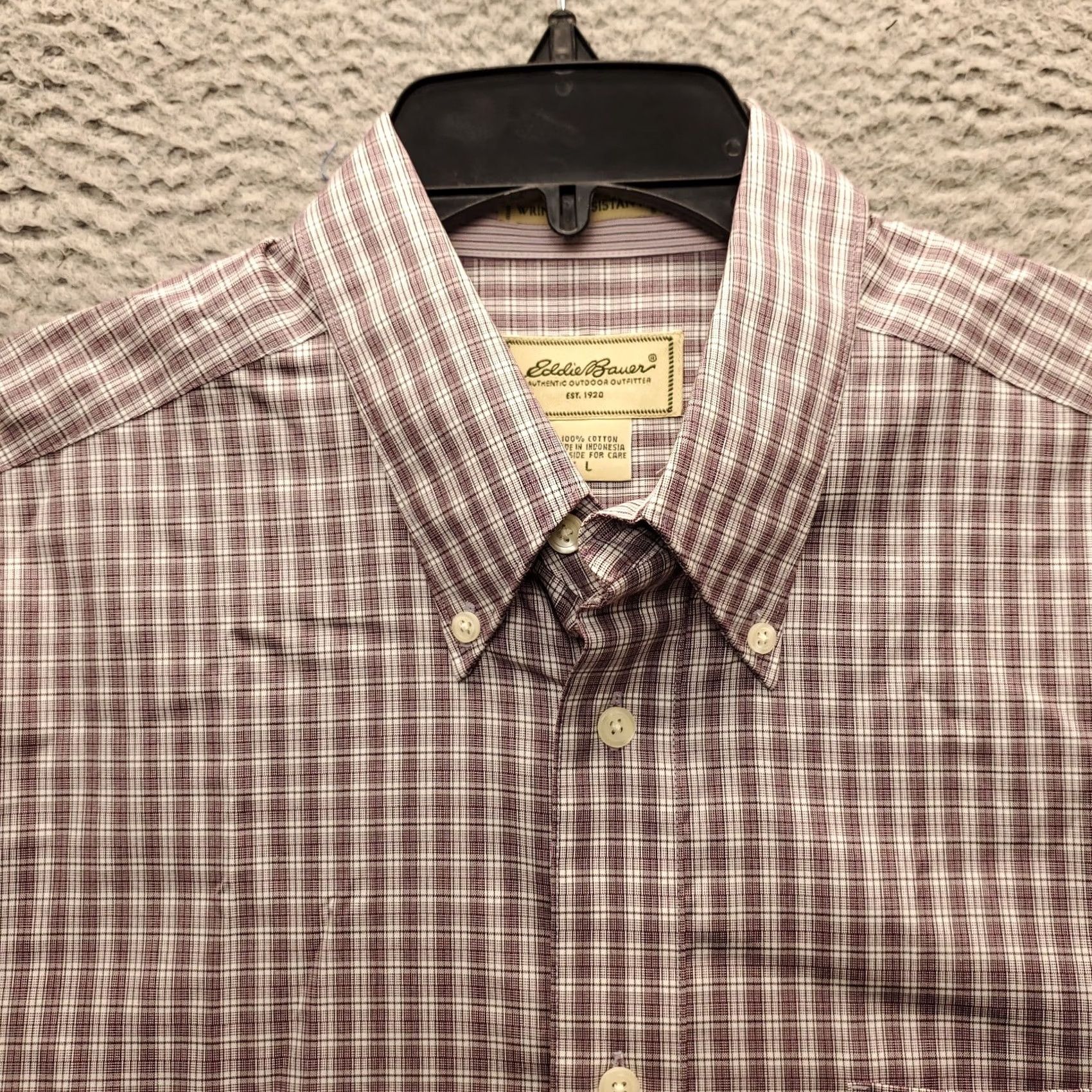 Eddie Bauer Eddie Bauer Shirt Mens Size L Multicolor Plaid Wrinkle Resistant Button-Down Collar EUC Size US L / EU 52-54 / 3 - 7 Thumbnail