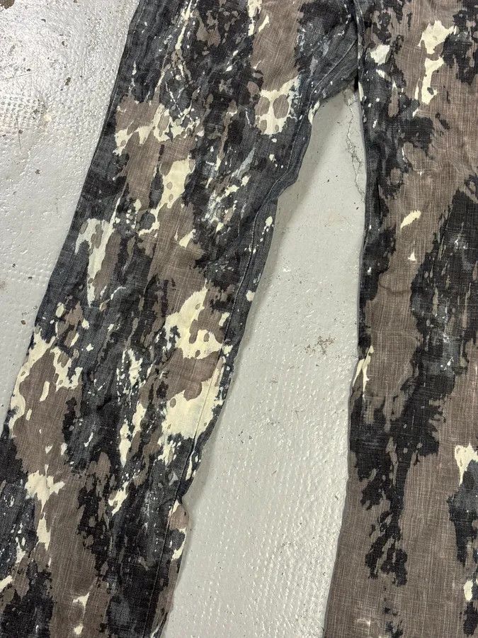 Diesel 2000s Diesel Grey Denim Tie-Dye Jeans Size 26" / US 2 / IT 38 - 10 Thumbnail