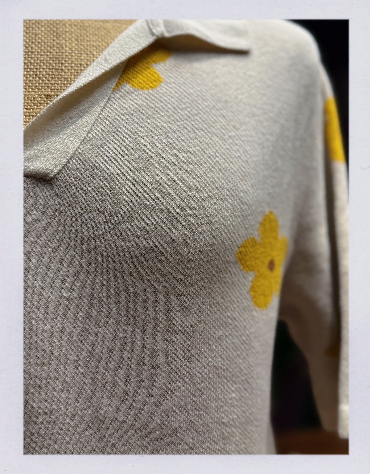 Asos 🌼 Retro Knit Flower Shirt Size US M / EU 48-50 / 2 - 3 Thumbnail