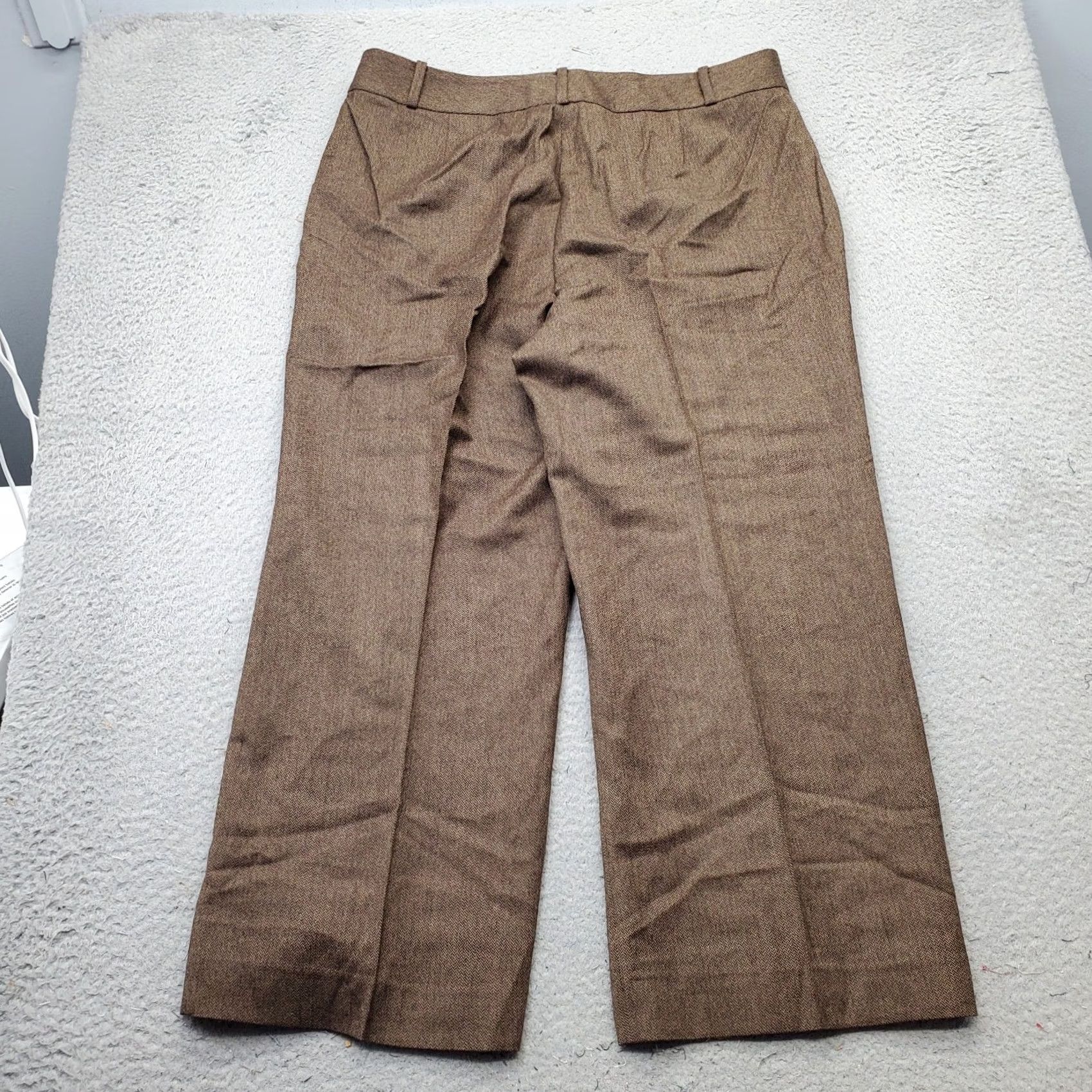 Ralph Lauren Lauren Ralph Lauren Chino Pants Womens 16 Brown Flat Front Wide Leg Hook & Eye Size 38" / US 16 / IT 52 - 2 Thumbnail