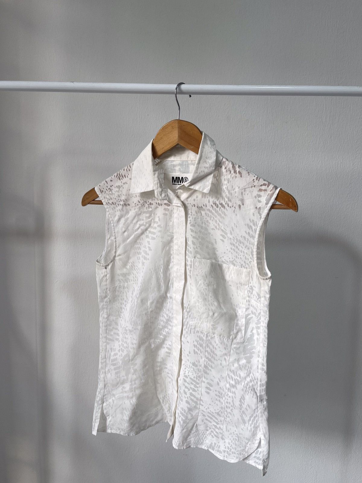 Maison Margiela Maison Margiela Sleeveless Mesh Shirt Size US XS / EU 42 / 0 - 2 Thumbnail