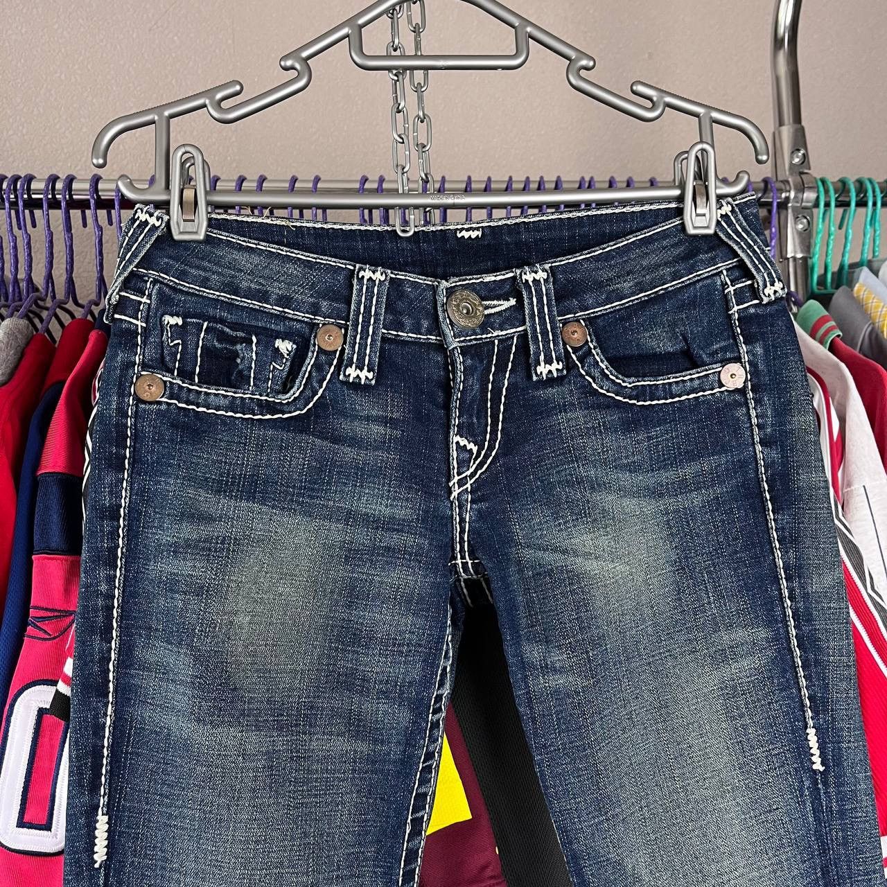 True Religion × Vintage True Religion Flared Bootcut Jeans Made in USA Size 26 Y2K Size 28" / US 6 / IT 42 - 5 Thumbnail