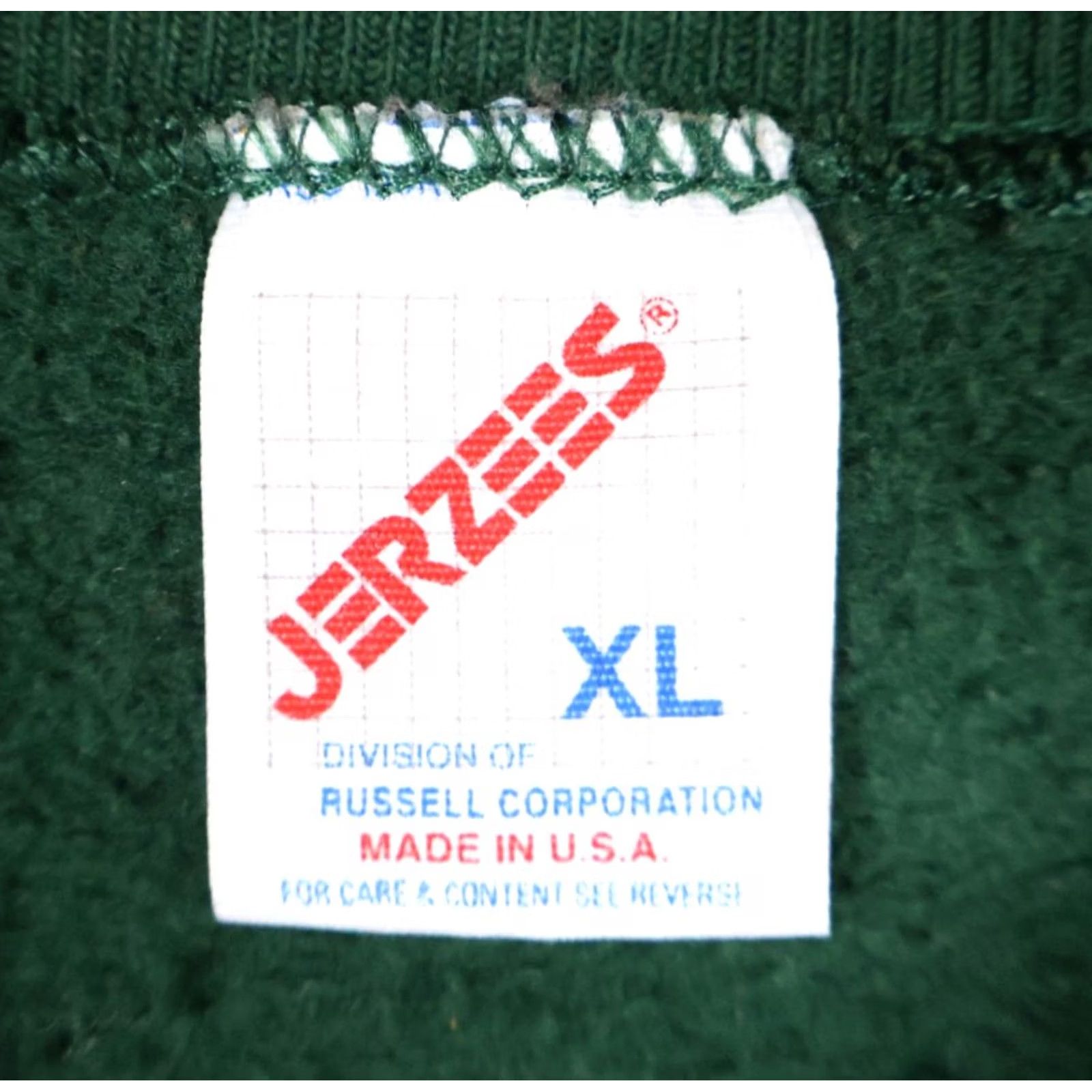 Jerzees VINTAGE Jerzees Sweatshirt Central Park New York City Embroidered Adult XL Green 90s VTG Mens Size US XL / EU 56 / 4 - 3 Thumbnail