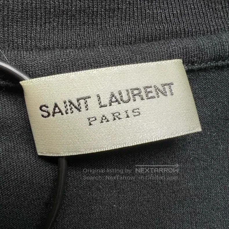 Saint Laurent Paris Saint Laurent Graffiti Logo Short Sleeve Tee. Size US XL / EU 56 / 4 - 5 Thumbnail