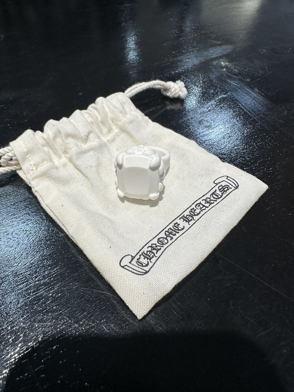 Chrome Hearts Chrome Hearts Silicone Cocktail Ring Size ONE SIZE - 1 Thumbnail